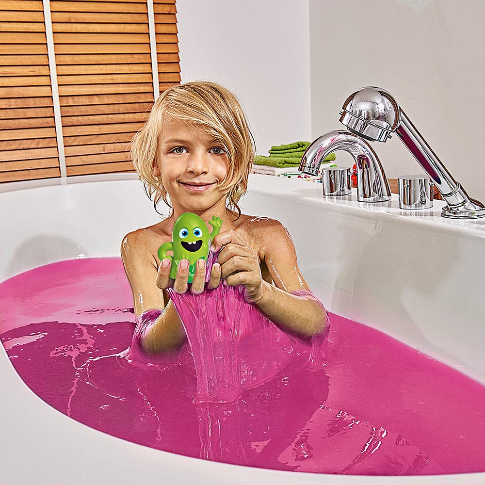 Zimpli Kids Eco Glitter Slime Baff Pink - 1 Bath or 4 Play Uses, Magically Turns Water into Slime