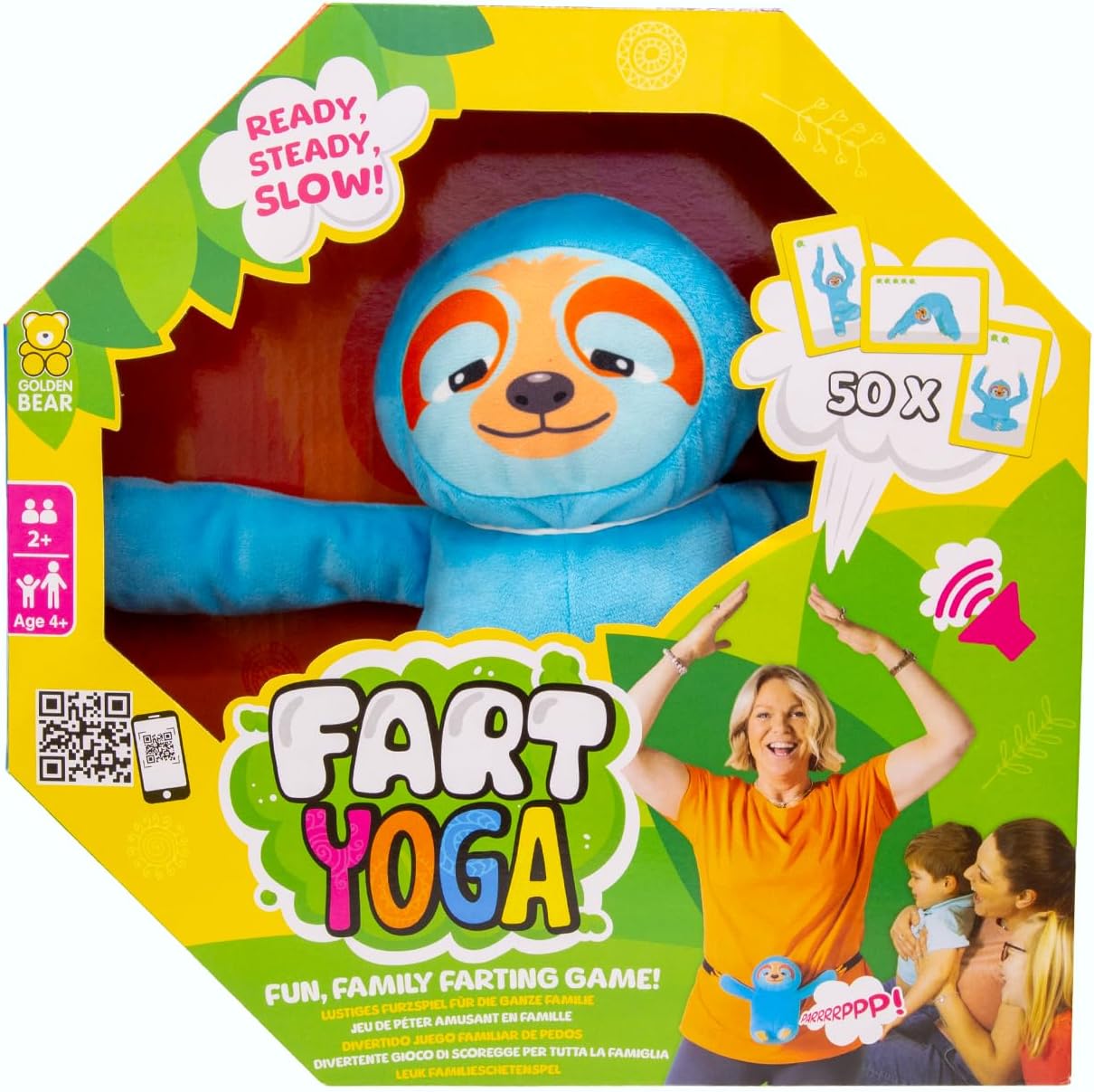 Fart Yoga - Hilarious Family Game with Farting Sloth for Ages 4+