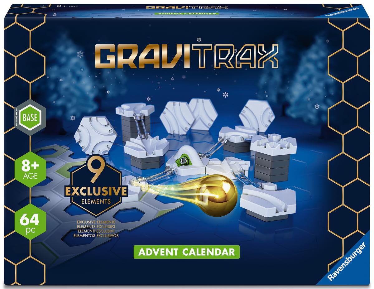 Ravensburger GraviTrax Advent Calendar 2025 - Marble Run STEM Construction Toy for Ages 8+