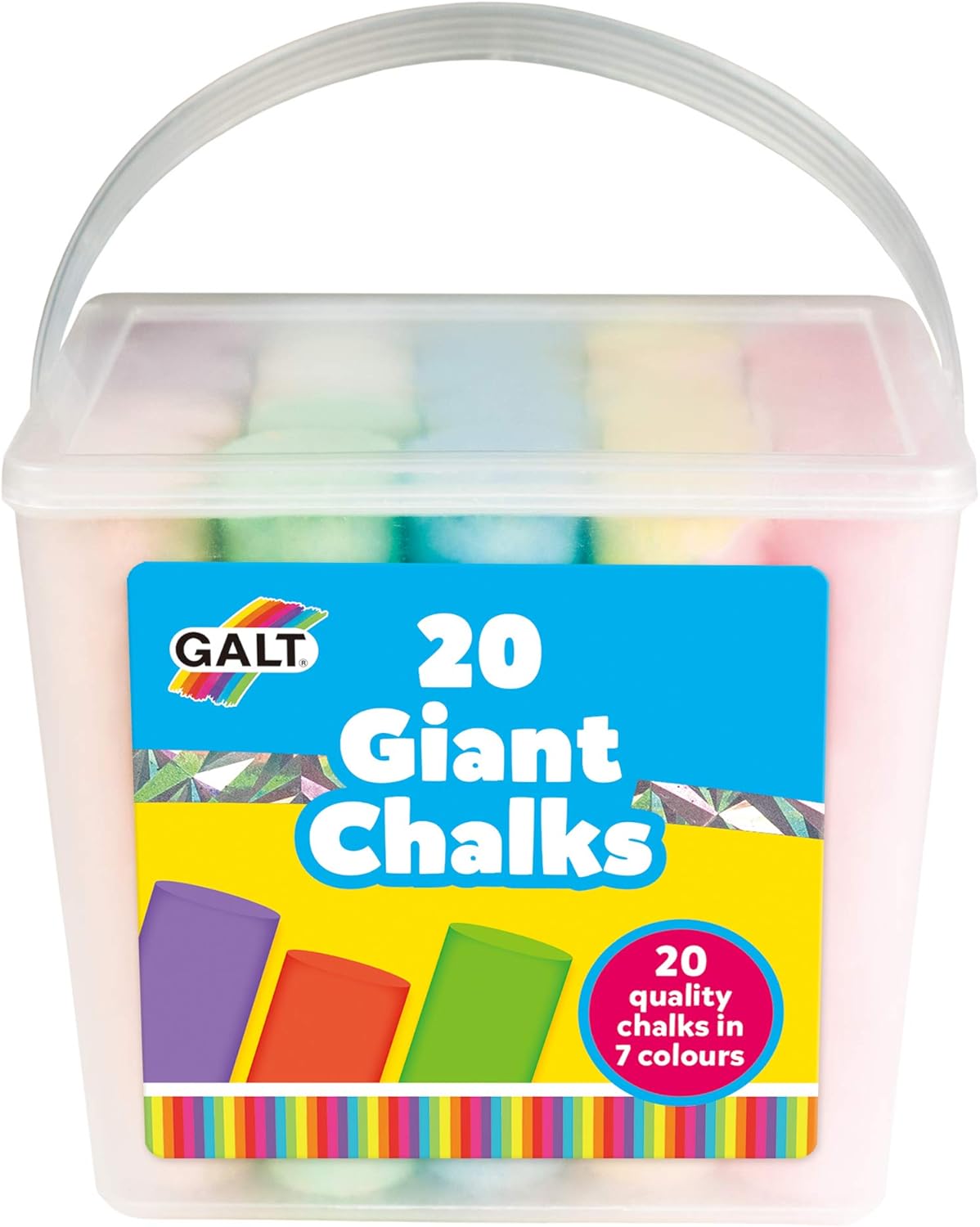 Galt Toys 20 Giant Chalks - Washable & Durable Kids Art Set for Ages 3+