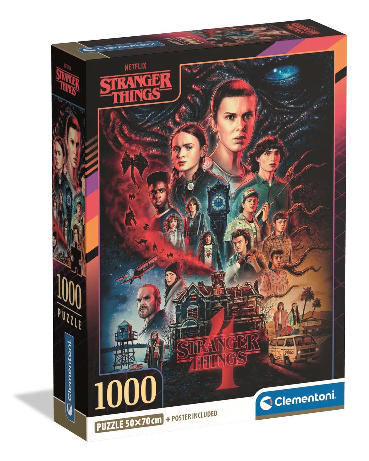 Clementoni Stranger Things 1000-Piece Jigsaw Puzzle for Adults