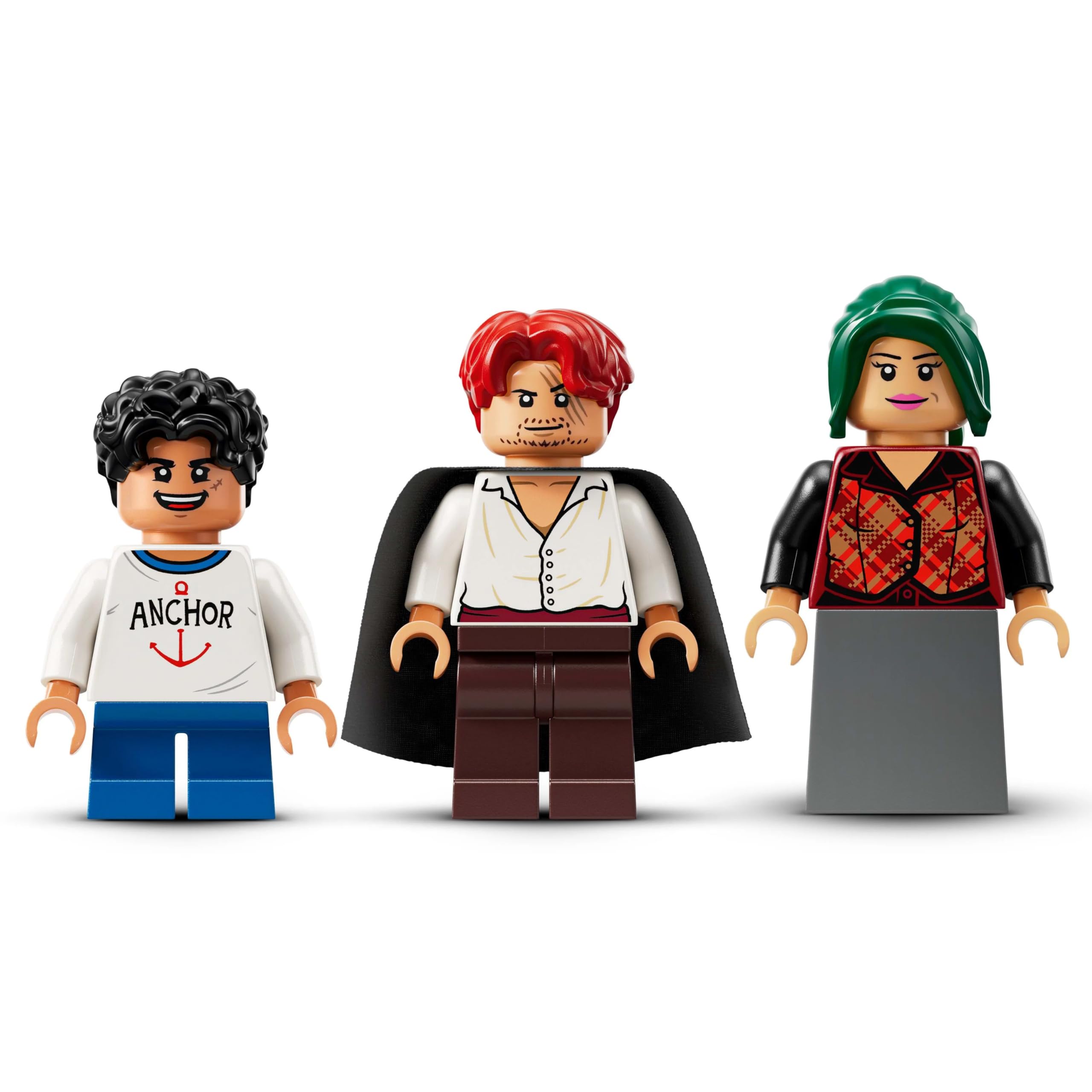 LEGO ONE PIECE Windmill Village Hut Toy with Boat, Luffy, Shanks & Makino - Building Set for Ages 8+