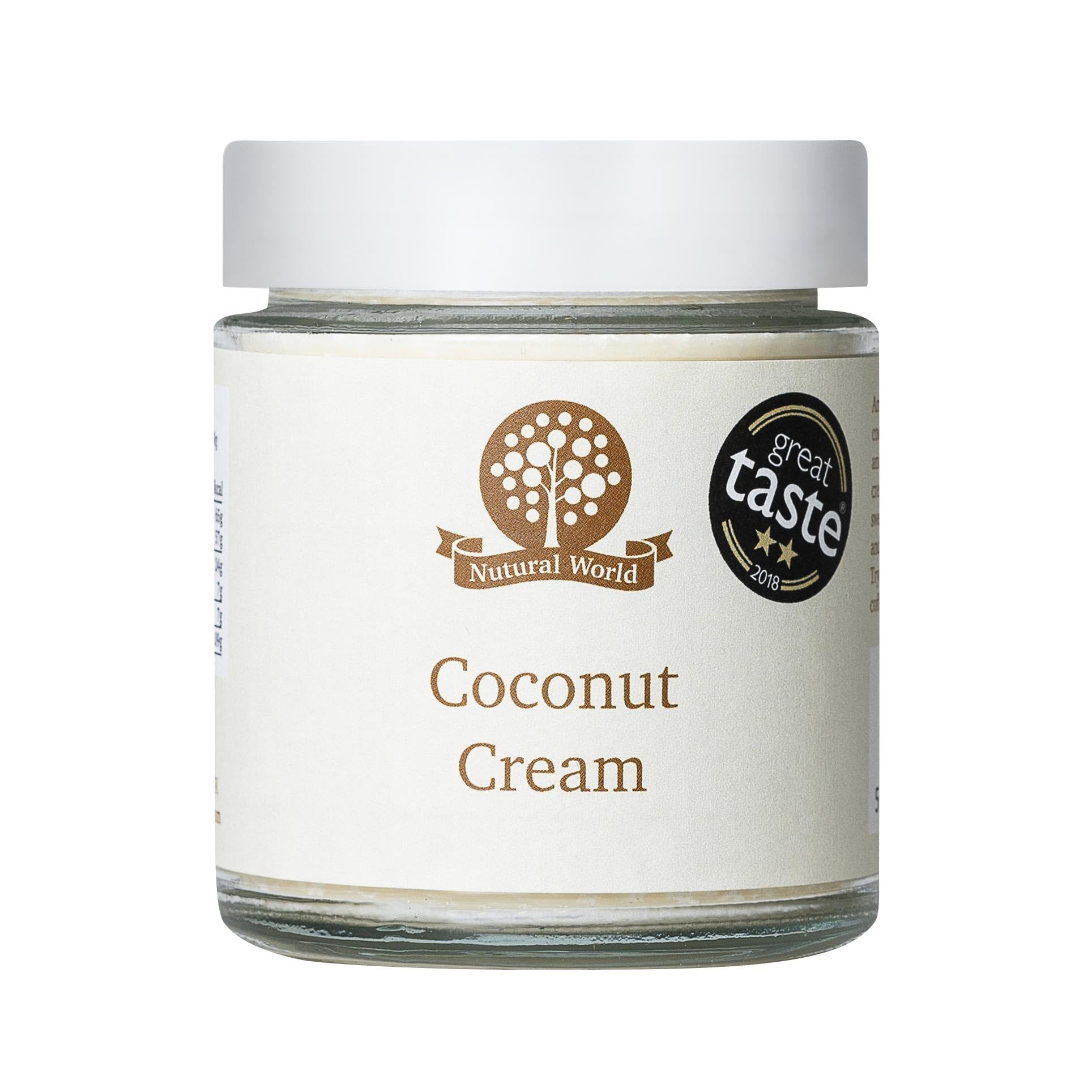 Nutural World Coconut Cream (170g) - 100% Pure, No Additives, Great Taste Award Winner