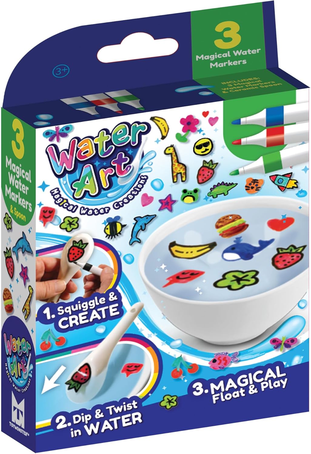 Water Art WA1000 3 Pack - Magical Water Coloring Craft for Kids