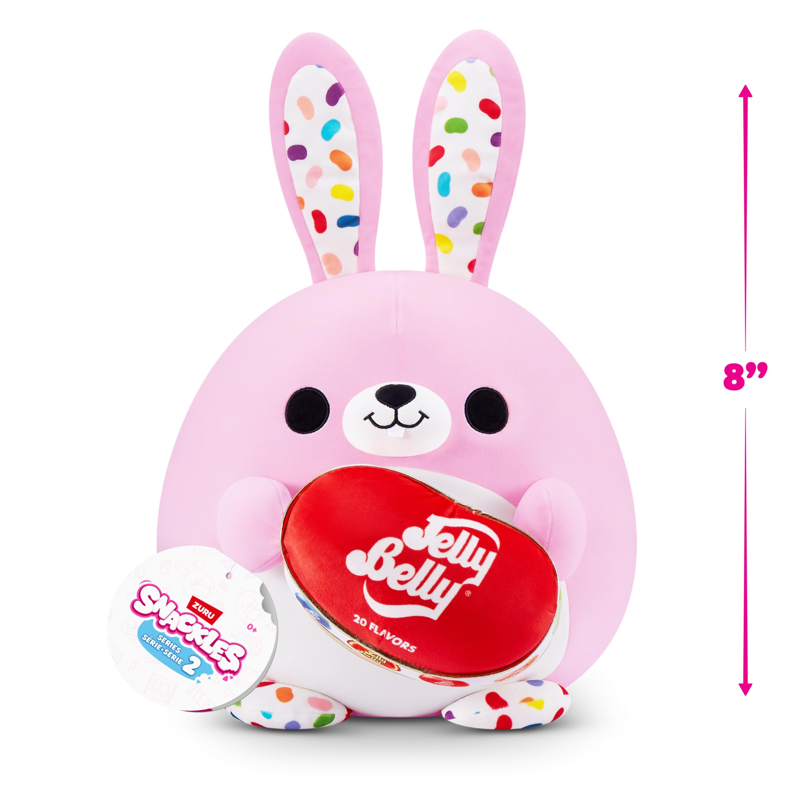 Snackles Series 2 Wave 2 - Snack Swap Bunny Cuddly Squishy Plush Toy, 20 cm