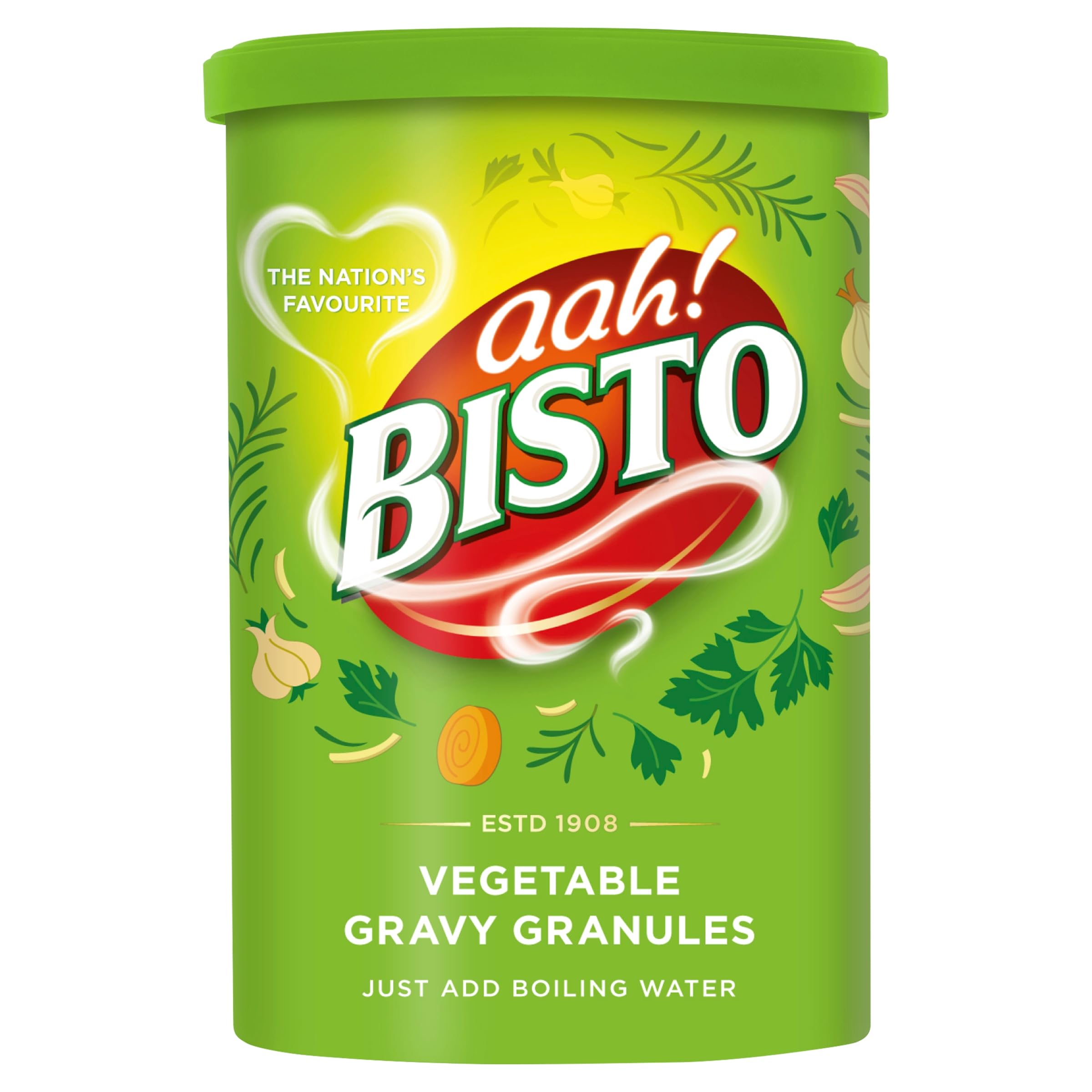 Bisto Flavoursome & Delicious Vegetable Gravy Granules, 190 g Drum