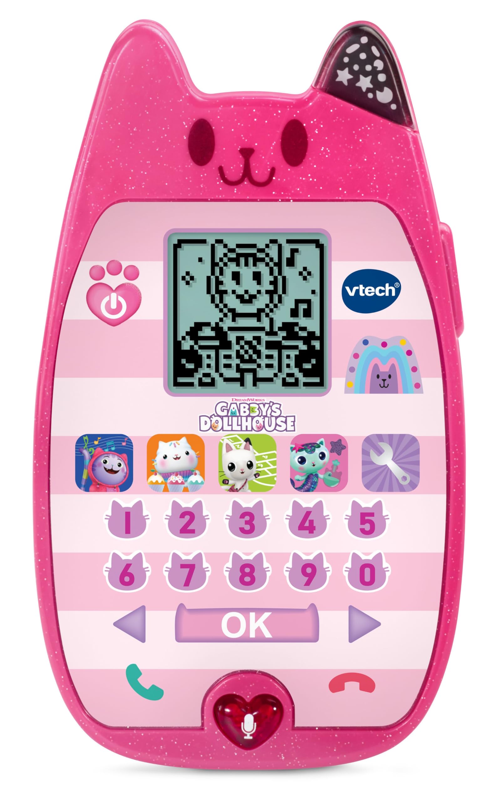VTech Gabby's Dollhouse A Meow-Zing Phone - Interactive Educational Toy for Ages 3-6