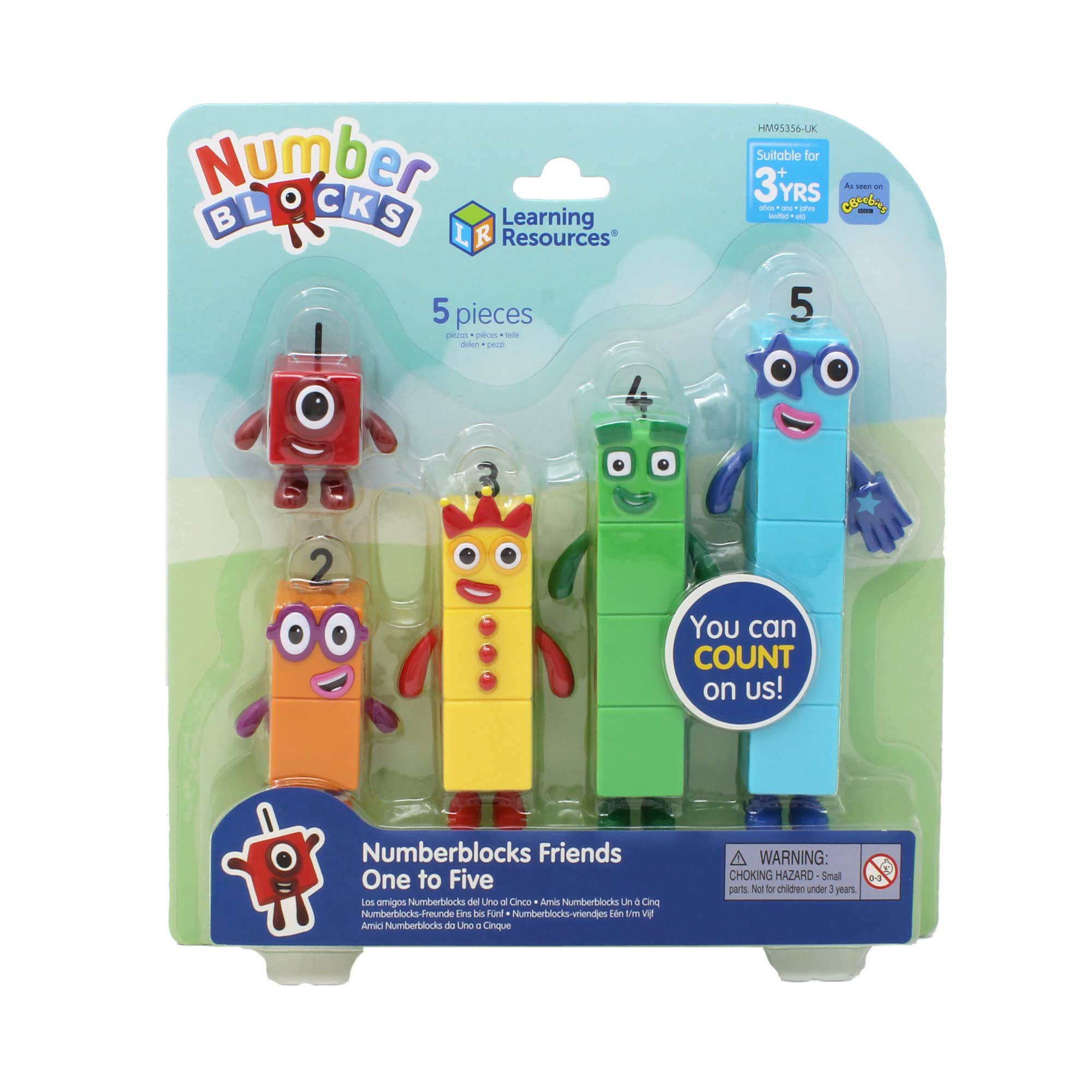 Learning Resources Numberblocks Friends One to Five - Collectible Play Figures with Posable Arms