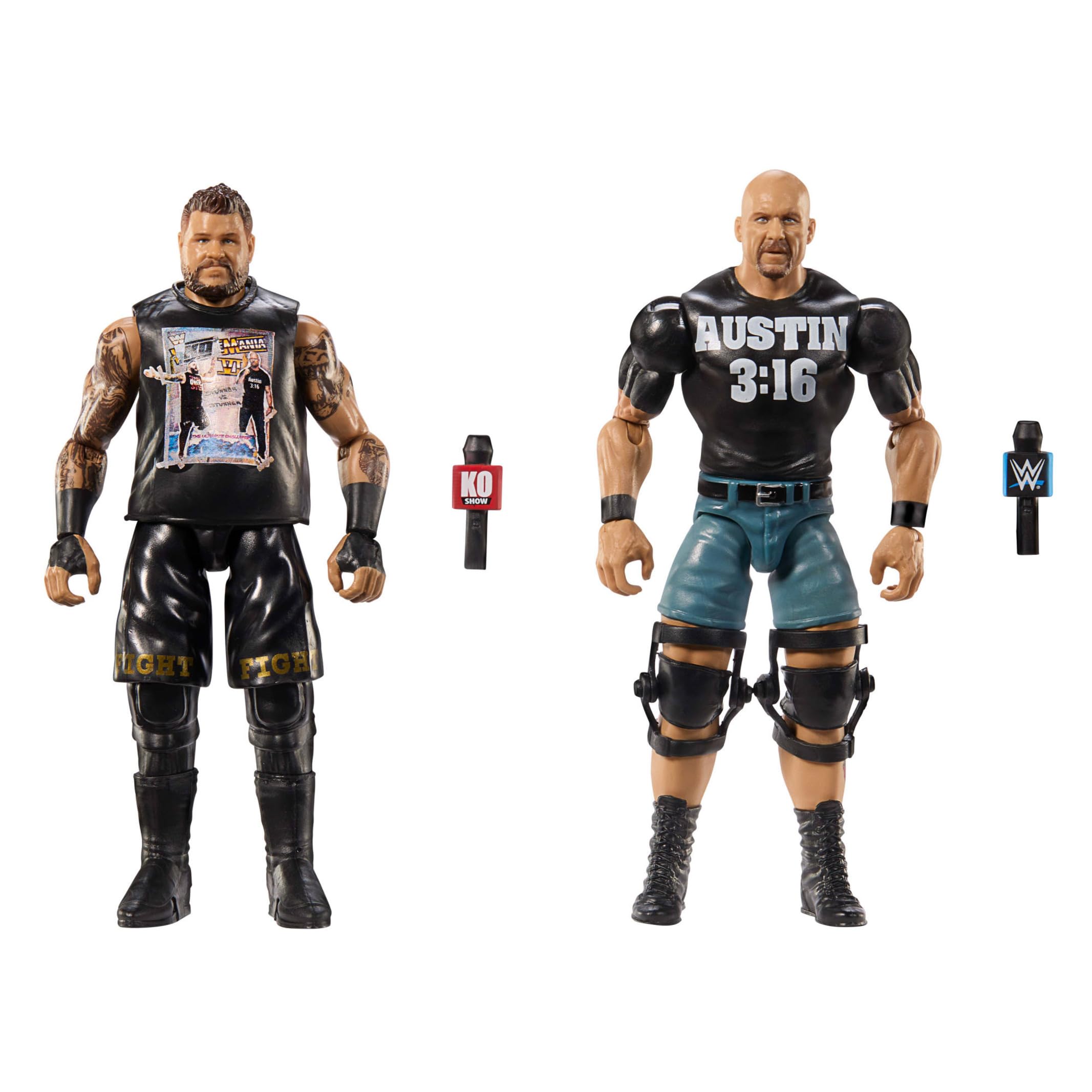 Mattel WWE Championship Showdown 2-Pack Action Figures - 6-Inch Collectible Figures with Accessories