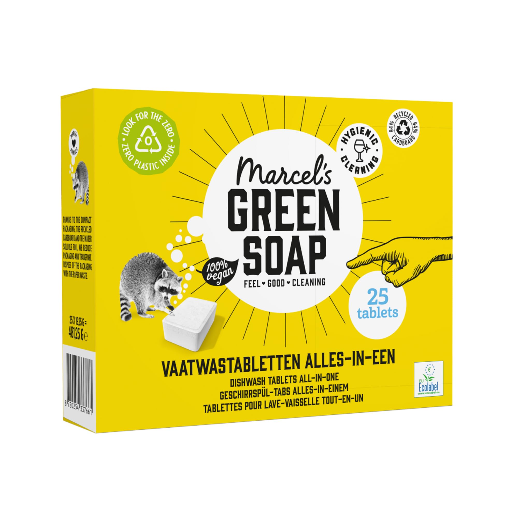 Marcel's Green Soap - Dishwasher Tablets All-in-One - 25 Pack