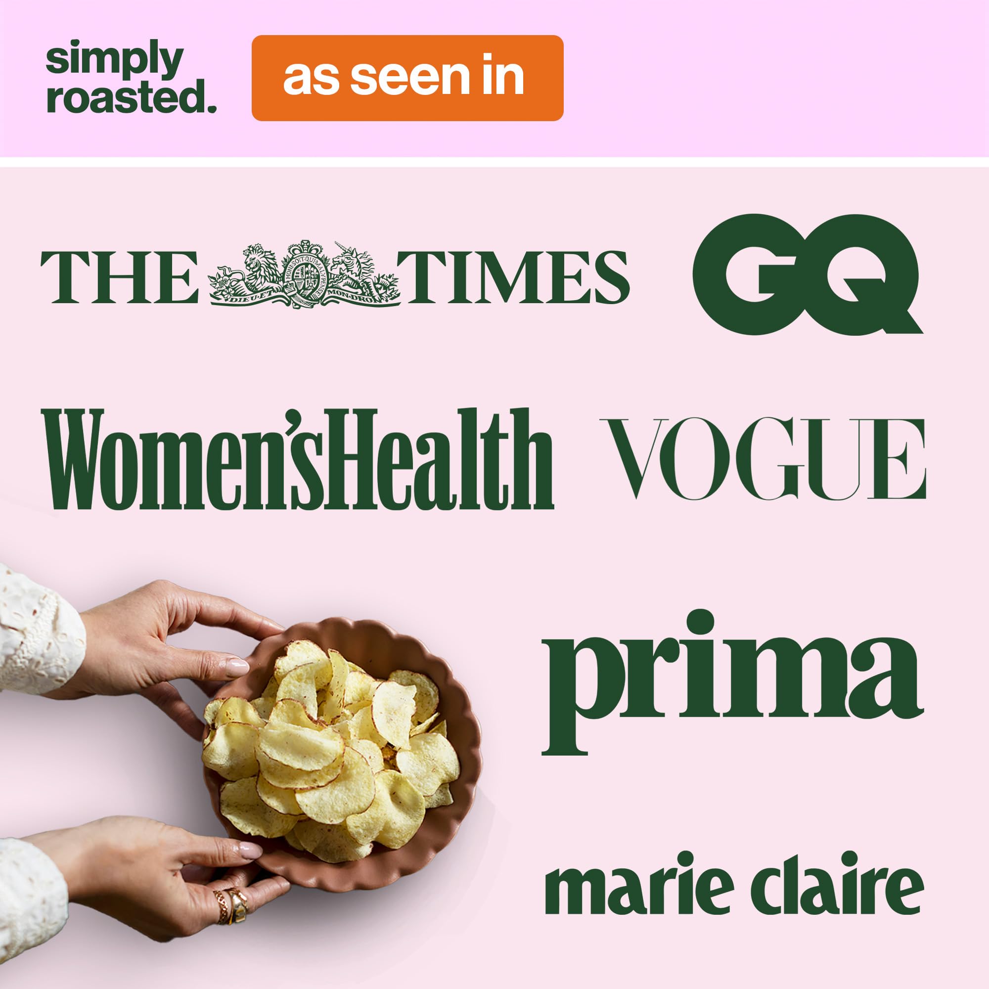 Simply Roasted Classic Mixed Snack Crisps | 24 x 21.5g Bags | Gluten-Free, Vegan, Allergen-Free