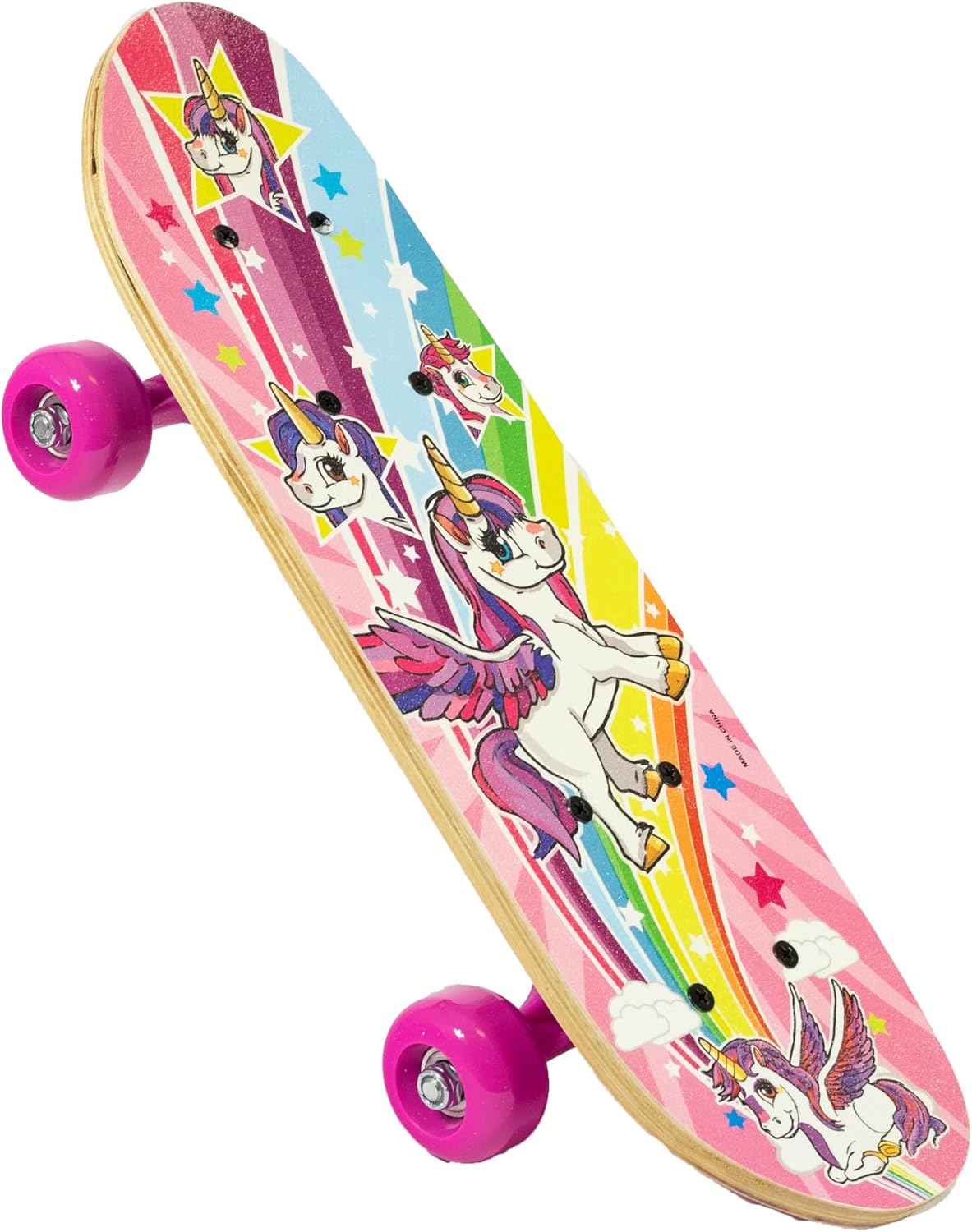 Ozbozz Unicorn Skateboard 17X5 Inch - Fun Ride for Kids Ages 3-8