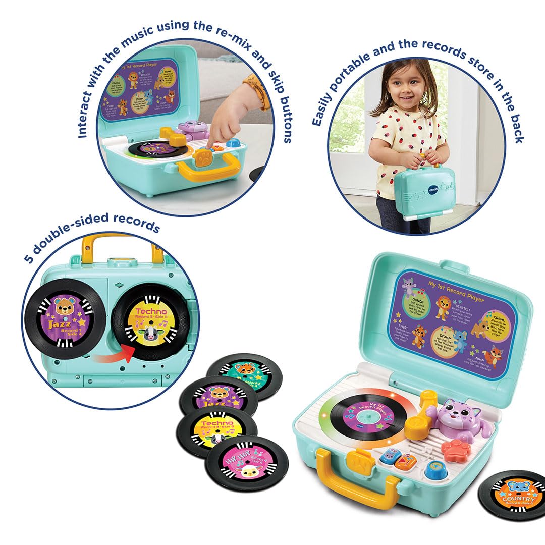VTech Baby My 1st Record Player - Musical Toy Turntable for Toddlers 12M+