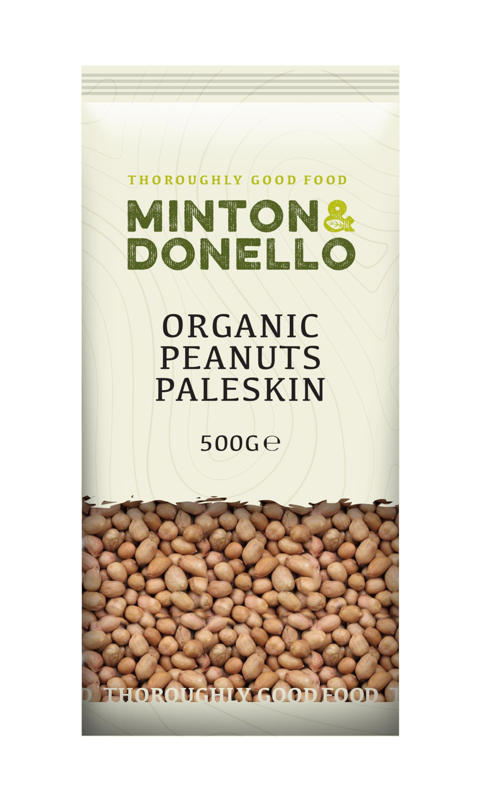 Minton & Donello - Organic Paleskin Peanuts, Natural, Unsalted, High in Protein