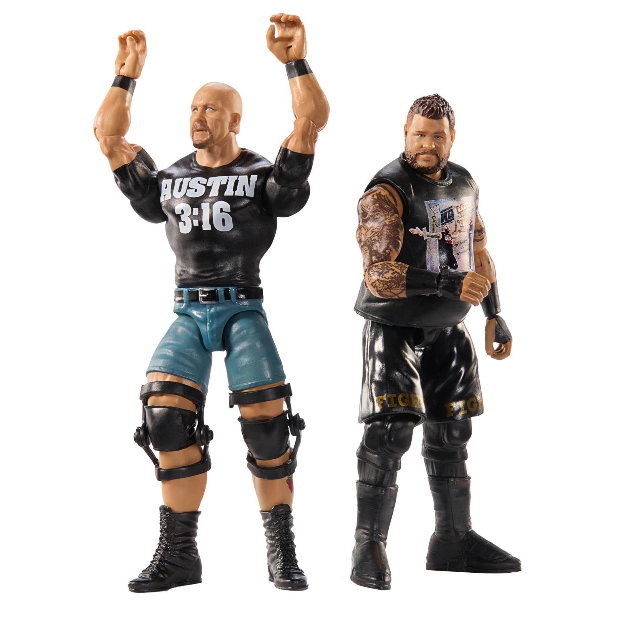 Mattel WWE Championship Showdown 2-Pack Action Figures - 6-Inch Collectible Figures with Accessories