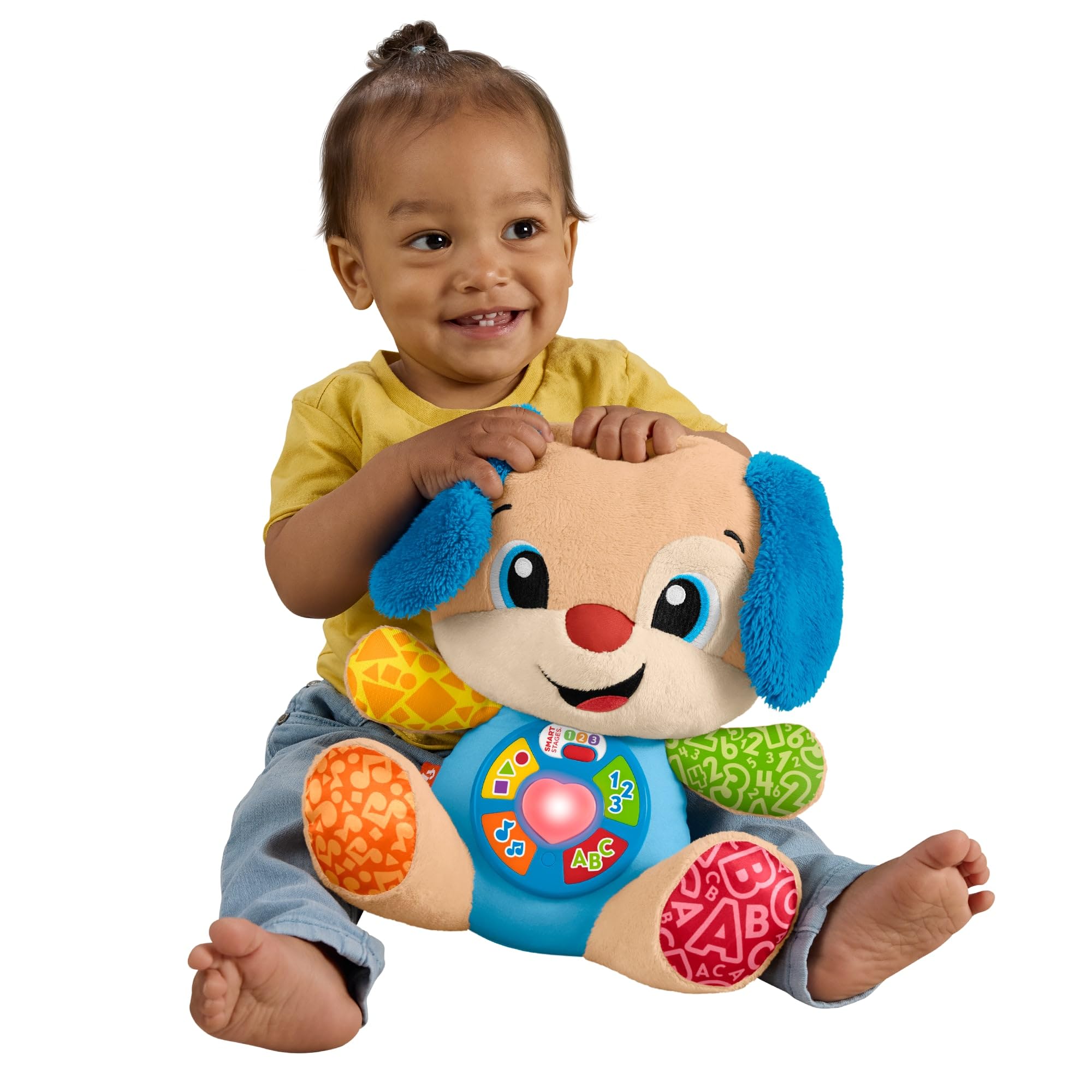 Fisher-Price Laugh & Learn Smart Stages Puppy - Musical Plush Learning Toy for Babies 6M+