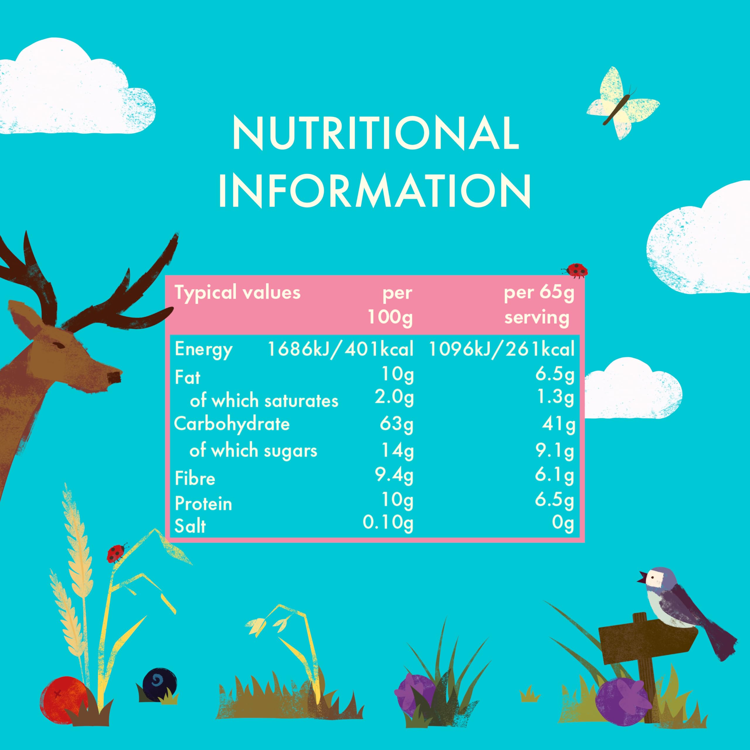 Kallo Crunchy Superfruit Granola, 360g – Organic, Vegan, High Fibre with Blueberries, Cranberries & Blackcurrants