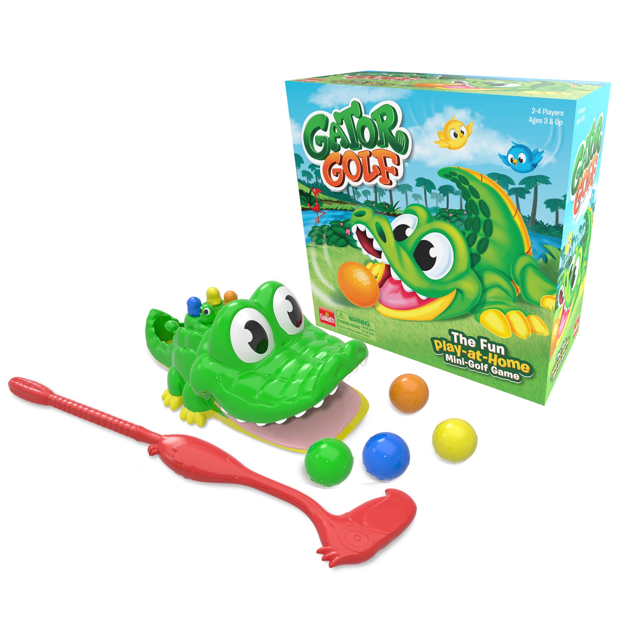 Goliath Games Gator Golf - Mini Golf Game for Kids Ages 3+ | 2-4 Players