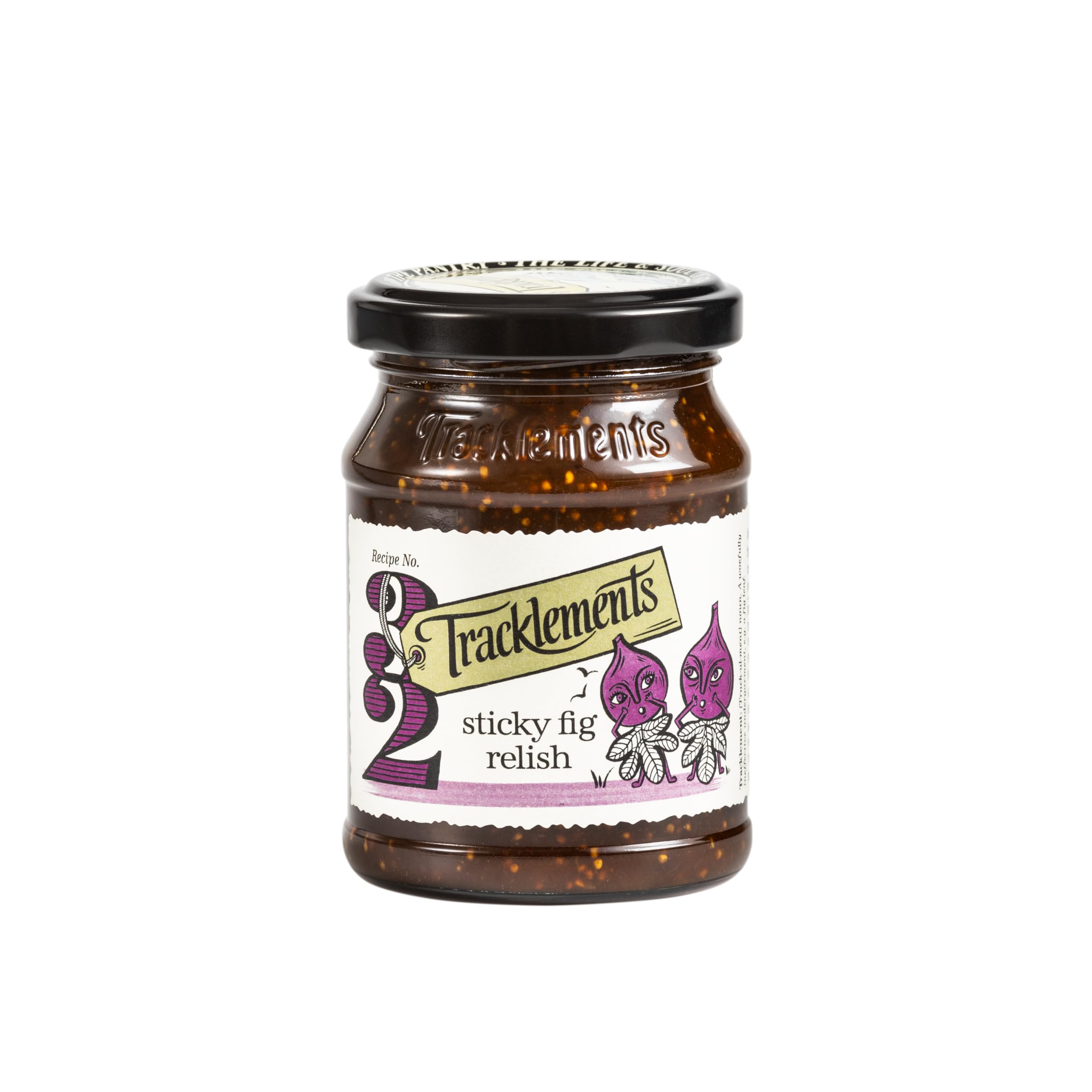 Tracklements Sticky Fig Relish - Vegan & Gluten-Free Condiment, 250g