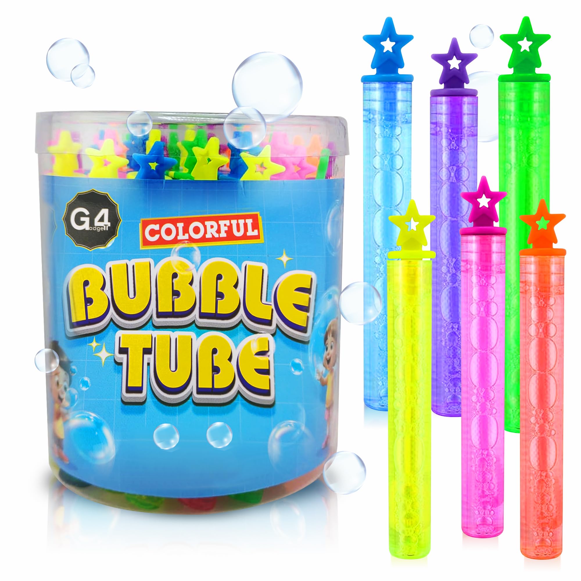 G4GADGET 36-Pack Bubble Tubes – Fun & Colorful Party Bag Fillers for Kids