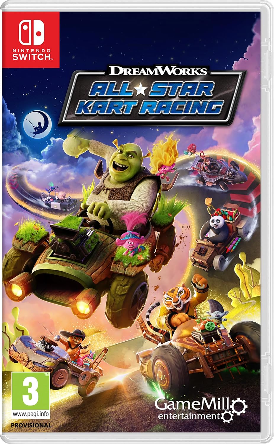 DreamWorks All-Star Kart Racing - Shrek, Po, Puss in Boots & Friends Racing Game (Nintendo Switch)