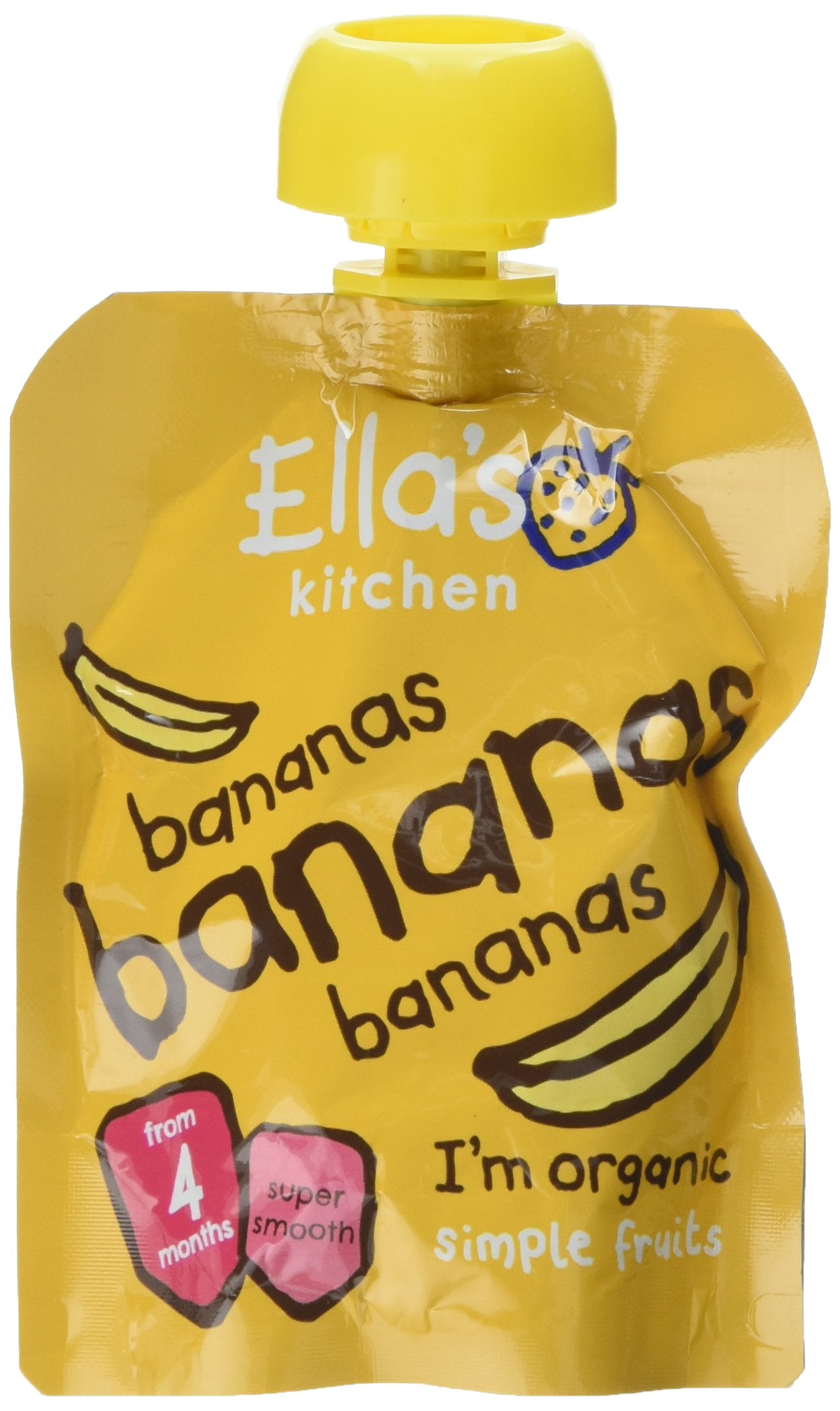Ella's Kitchen - First Taste Bananas Smooth Puree, 70g