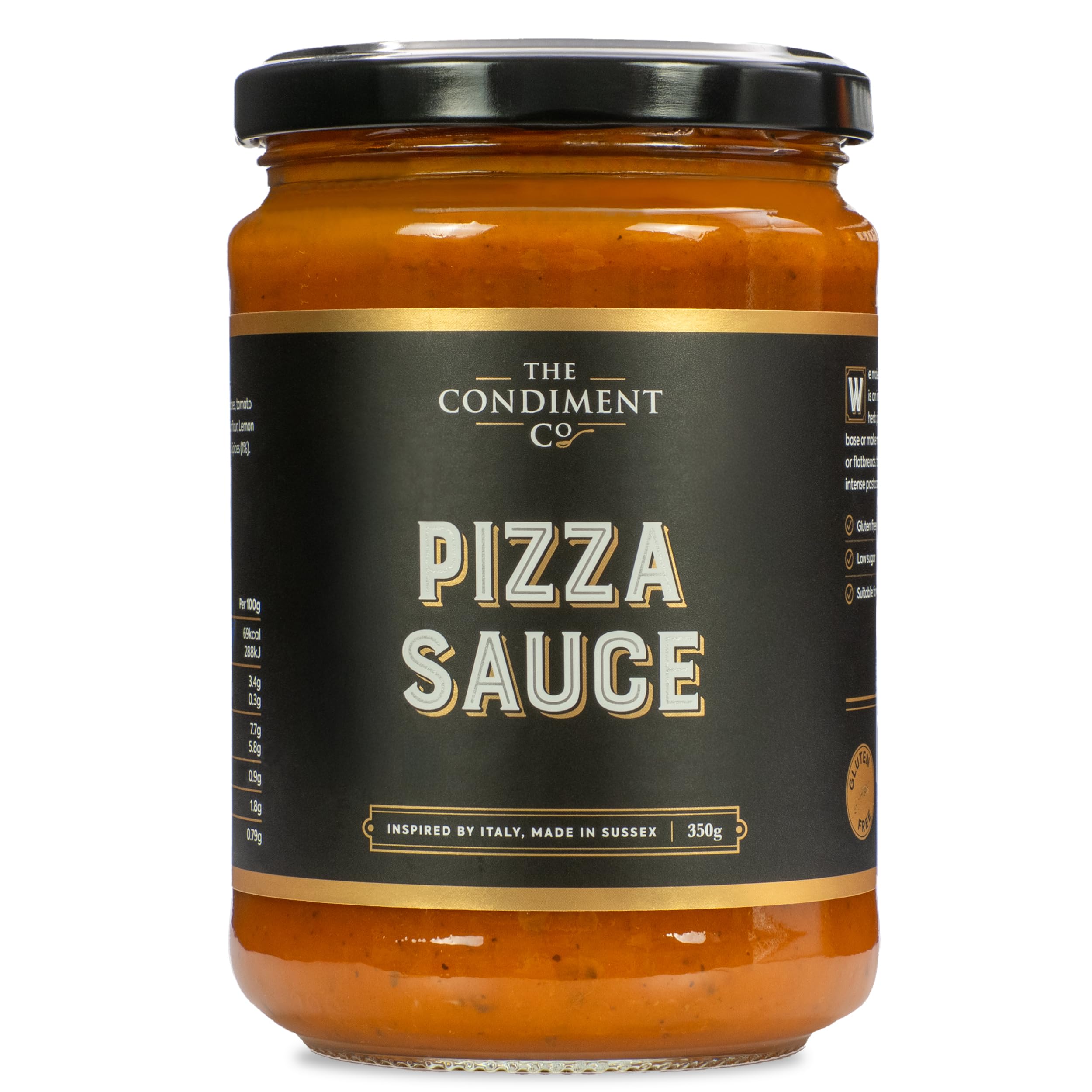 The Condiment Company Pizza Sauce, Rich Tomato & Herb Cooking Sauce
