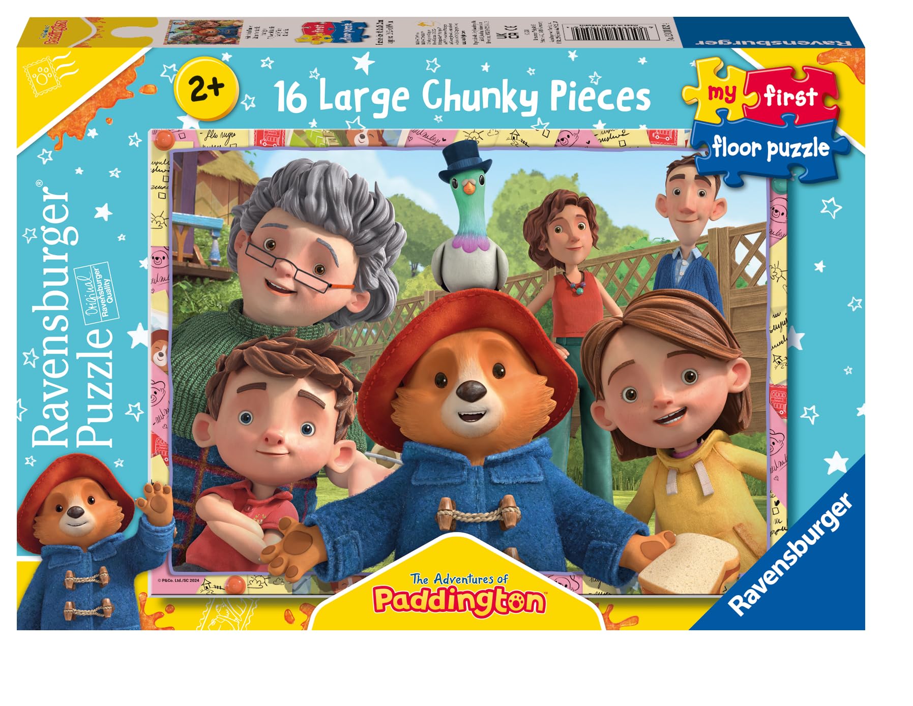 Ravensburger Paddington Bear First Floor Jigsaw Puzzle - 16-Piece Puzzle for Toddlers 24 Months & Up