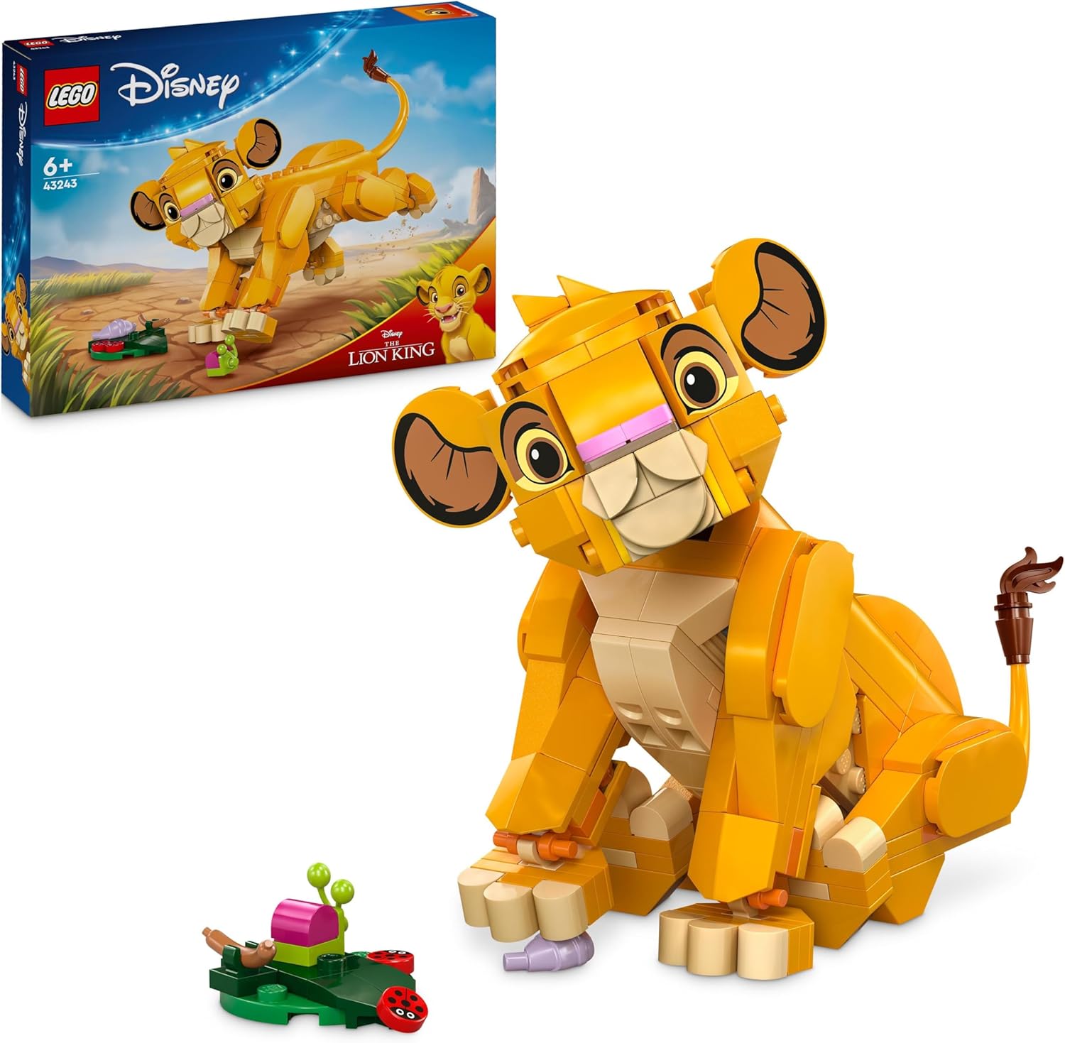 LEGO Disney Simba the Lion King Cub Building Toy - 222-Piece Playset for Ages 6+