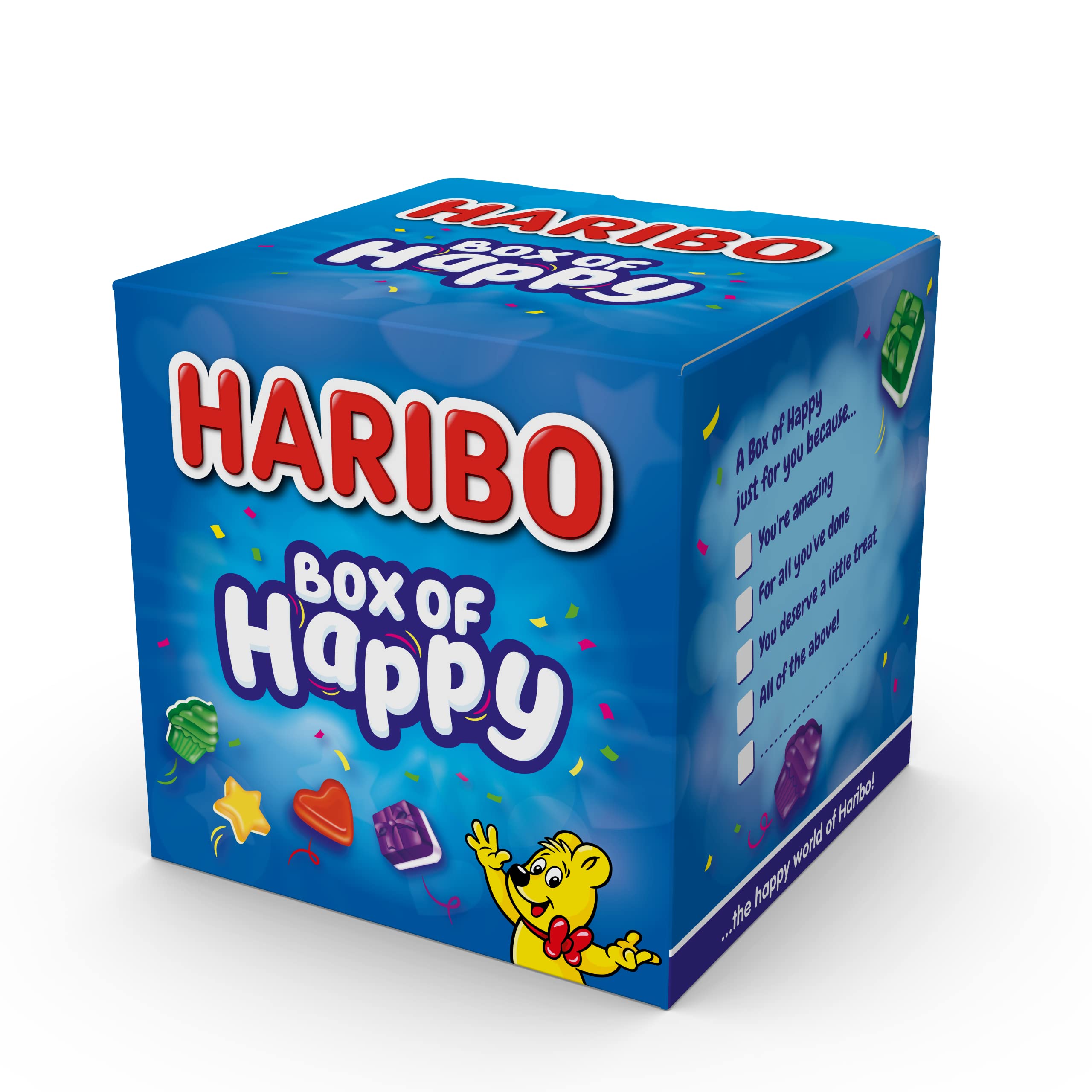 HARIBO Happy Sweets Sharing Gift Box - Fruit Flavoured Gummies, 120g