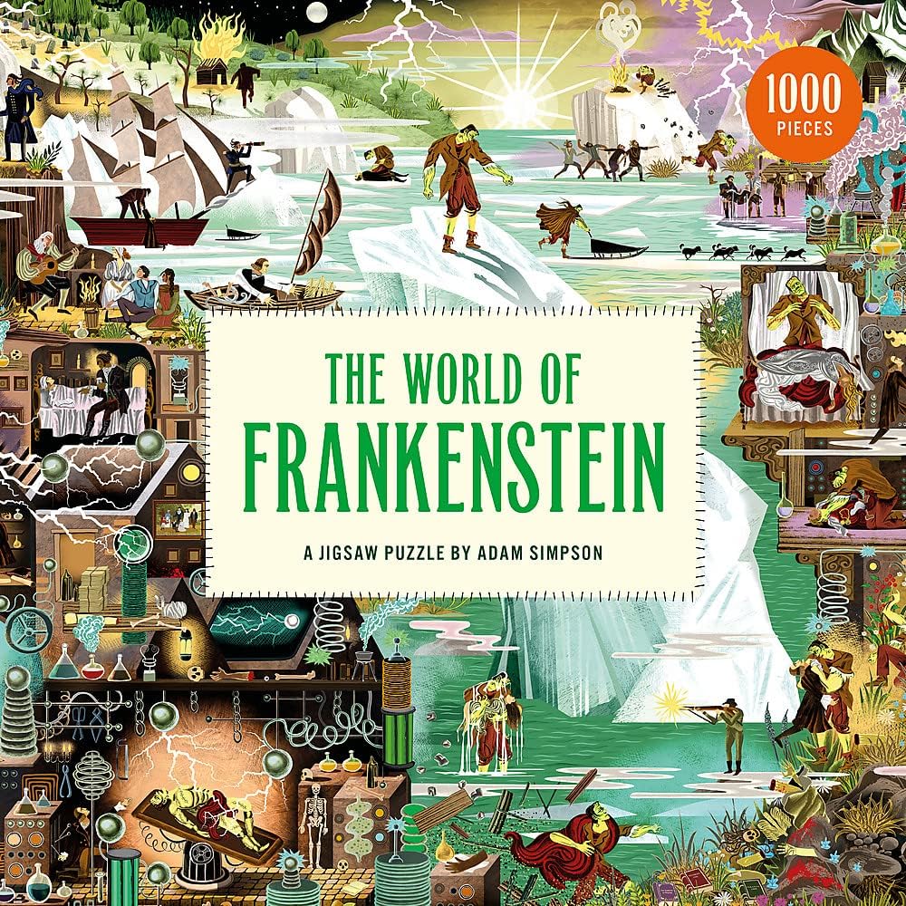 The World of Frankenstein Jigsaw Puzzle - 1000 Piece Gothic Horror Puzzle for Ages 10+