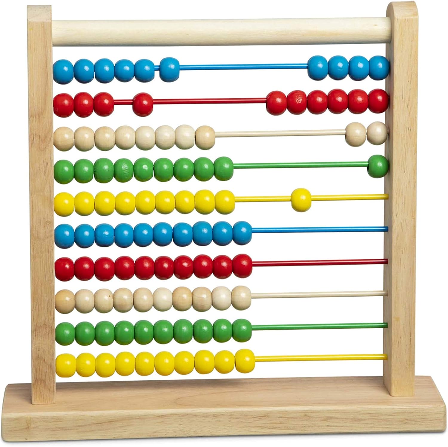 Melissa & Doug Wooden Abacus - Educational Counting Frame for Kids