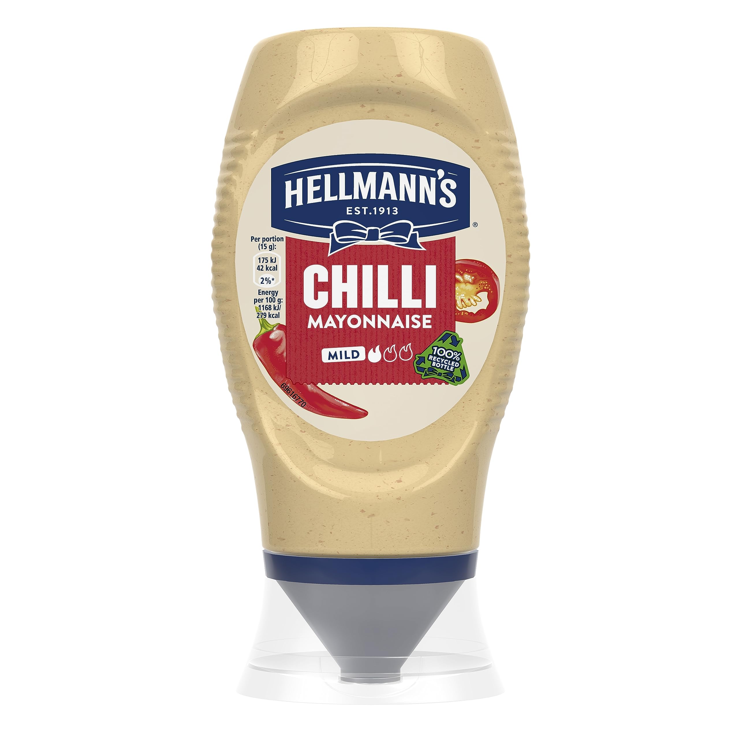 Hellmann's Chilli Mayonnaise with Tabasco Sauce - 250ml Squeeze Bottle