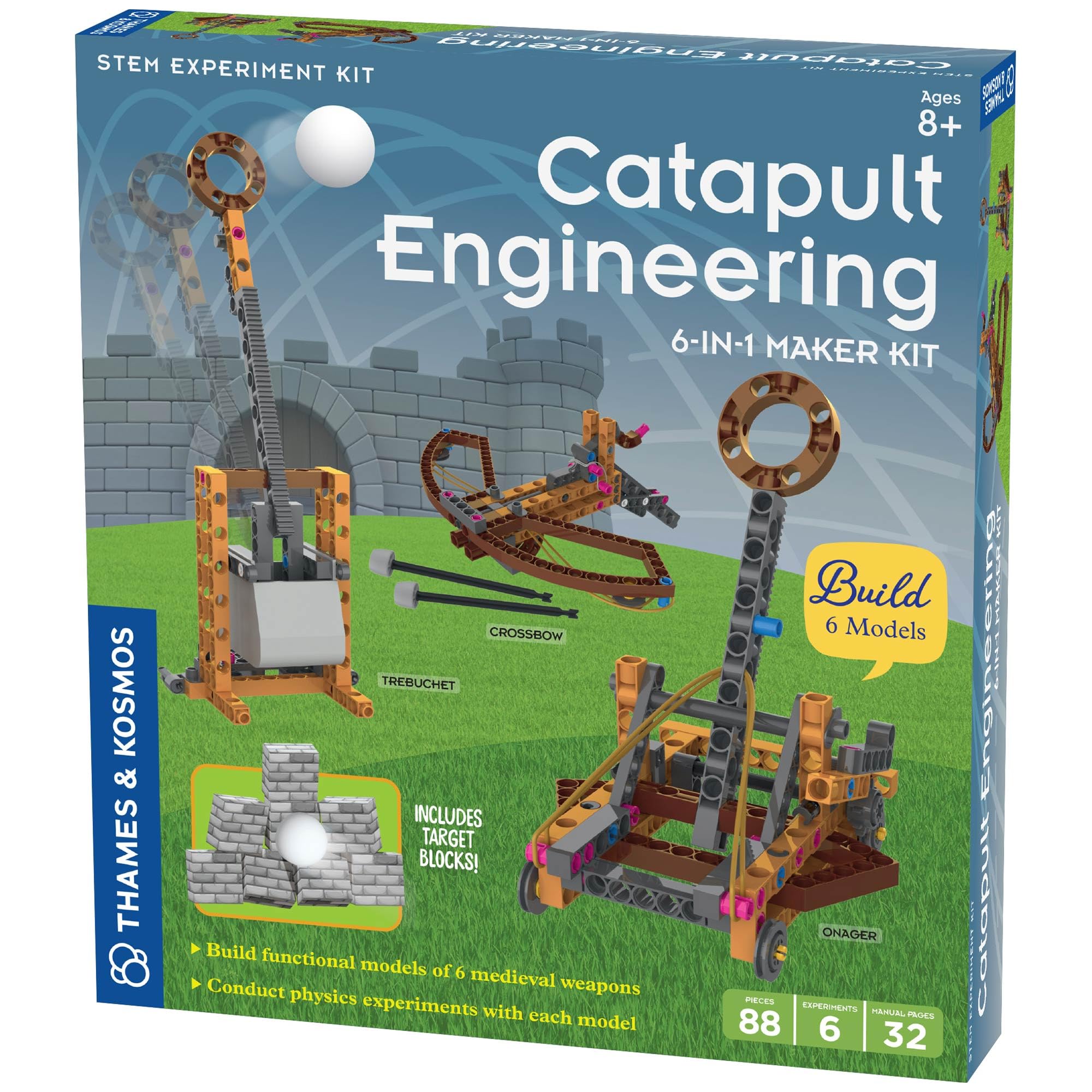 Thames & Kosmos Catapult Engineering STEM Maker Kit - Build 6 Models, Ages 8+