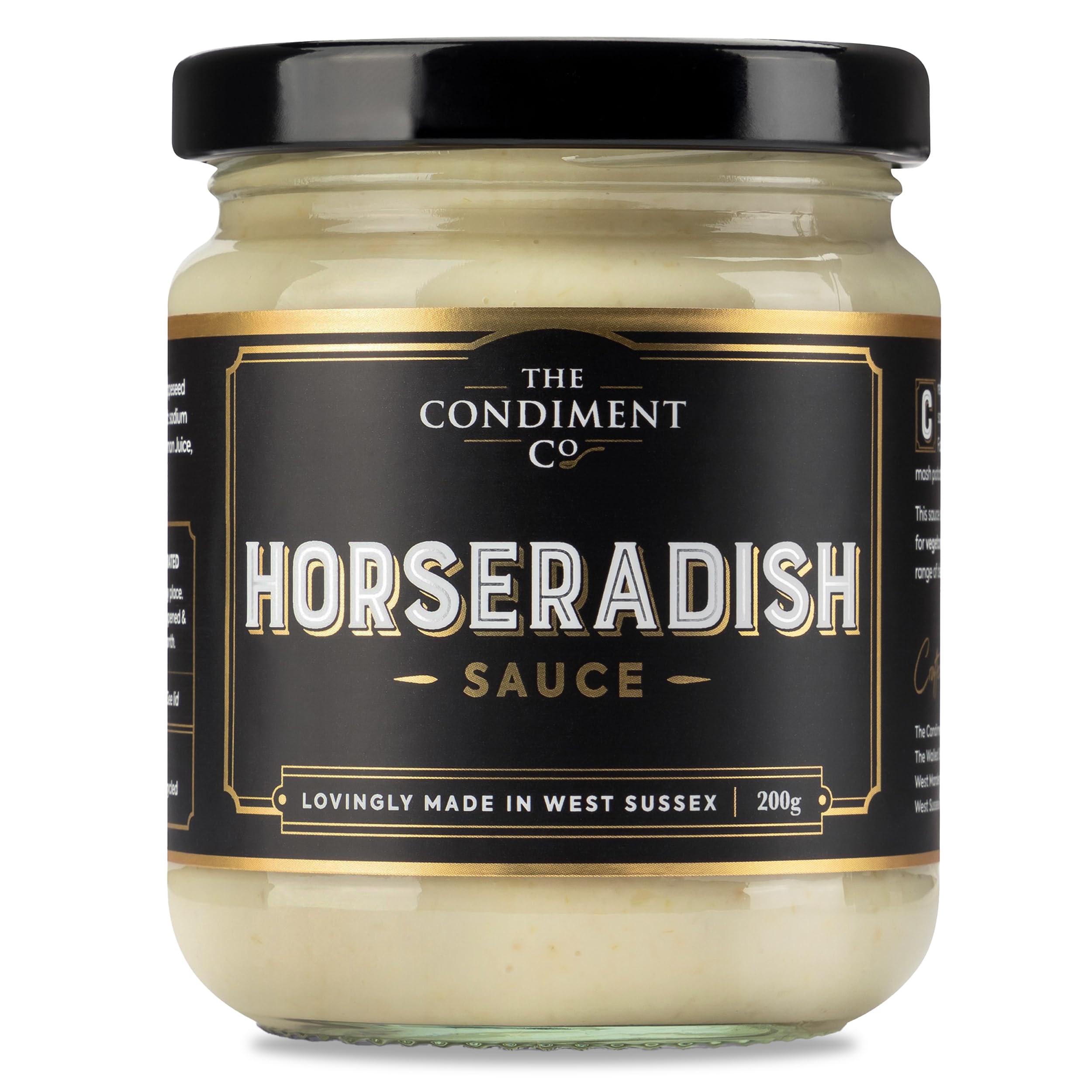 The Condiment Company Horseradish Hot Sauce 200g - Extra Hot Vegan & Gluten-Free
