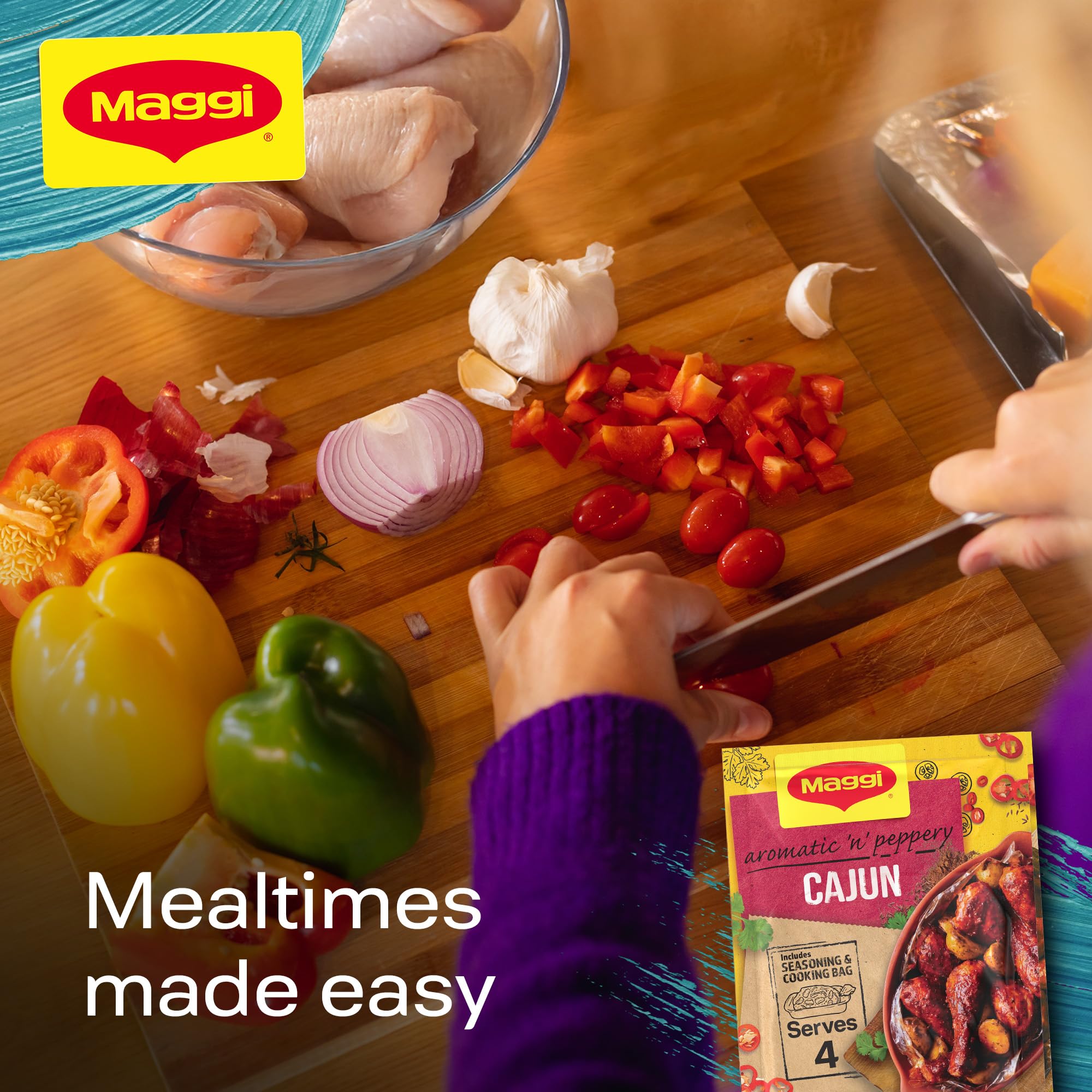 MAGGI - So Juicy Cajun Chicken Recipe Mix (38g sachet)