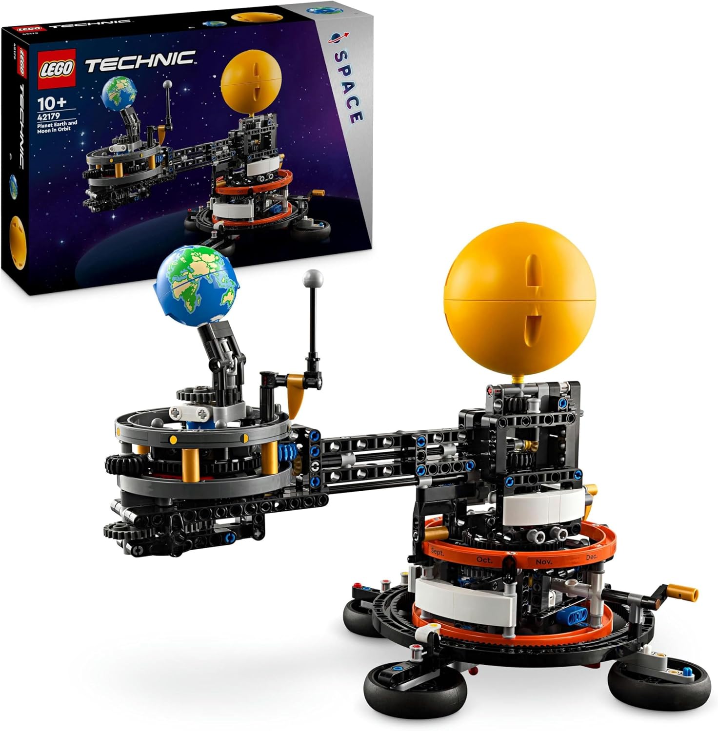 LEGO Technic Planet Earth and Moon in Orbit Building Set - Educational Space Model for Ages 10+