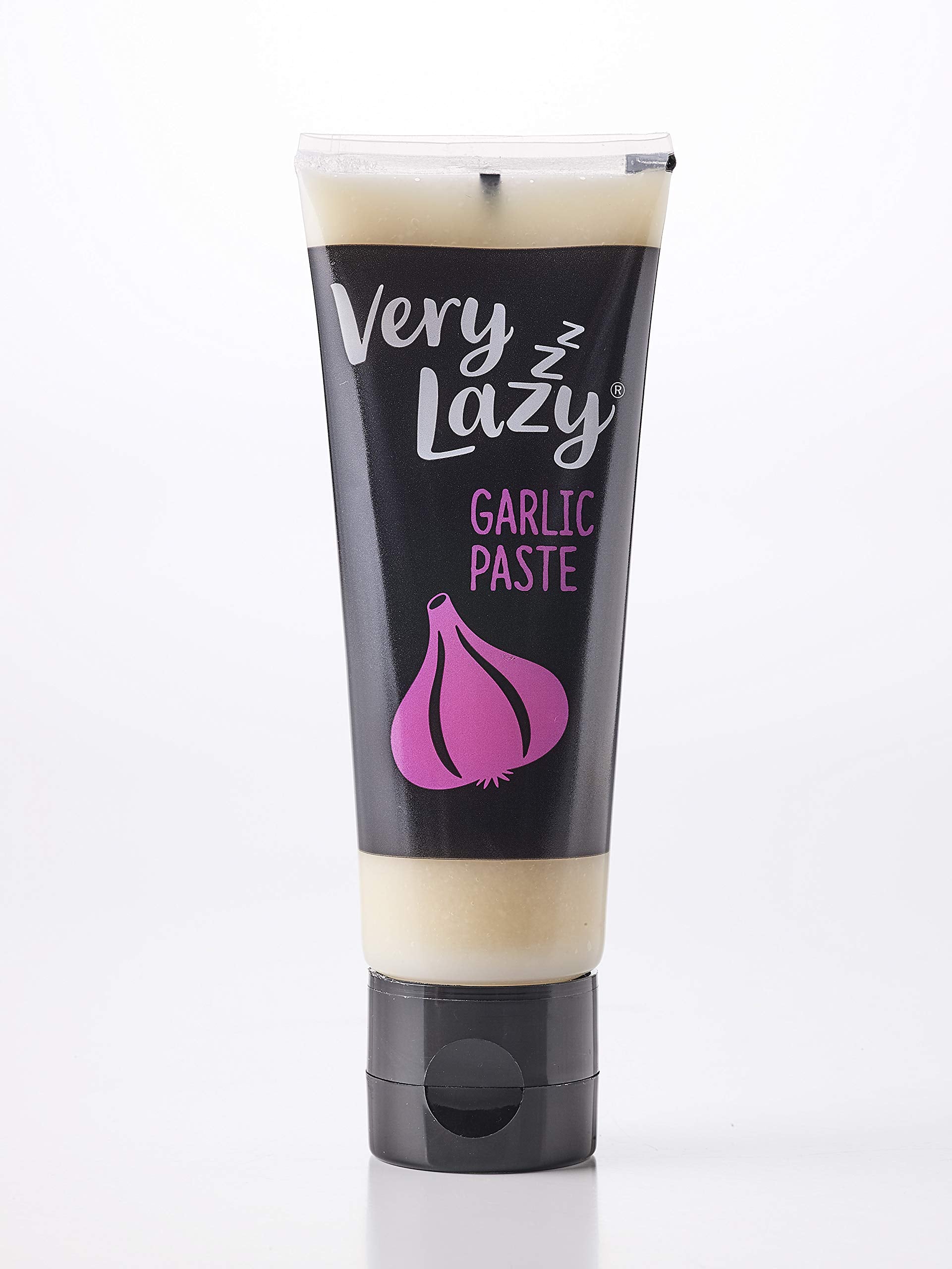 Very Lazy Garlic Paste Tube – 75g | No Peeling Required, Smooth Garlic Puree for Cooking