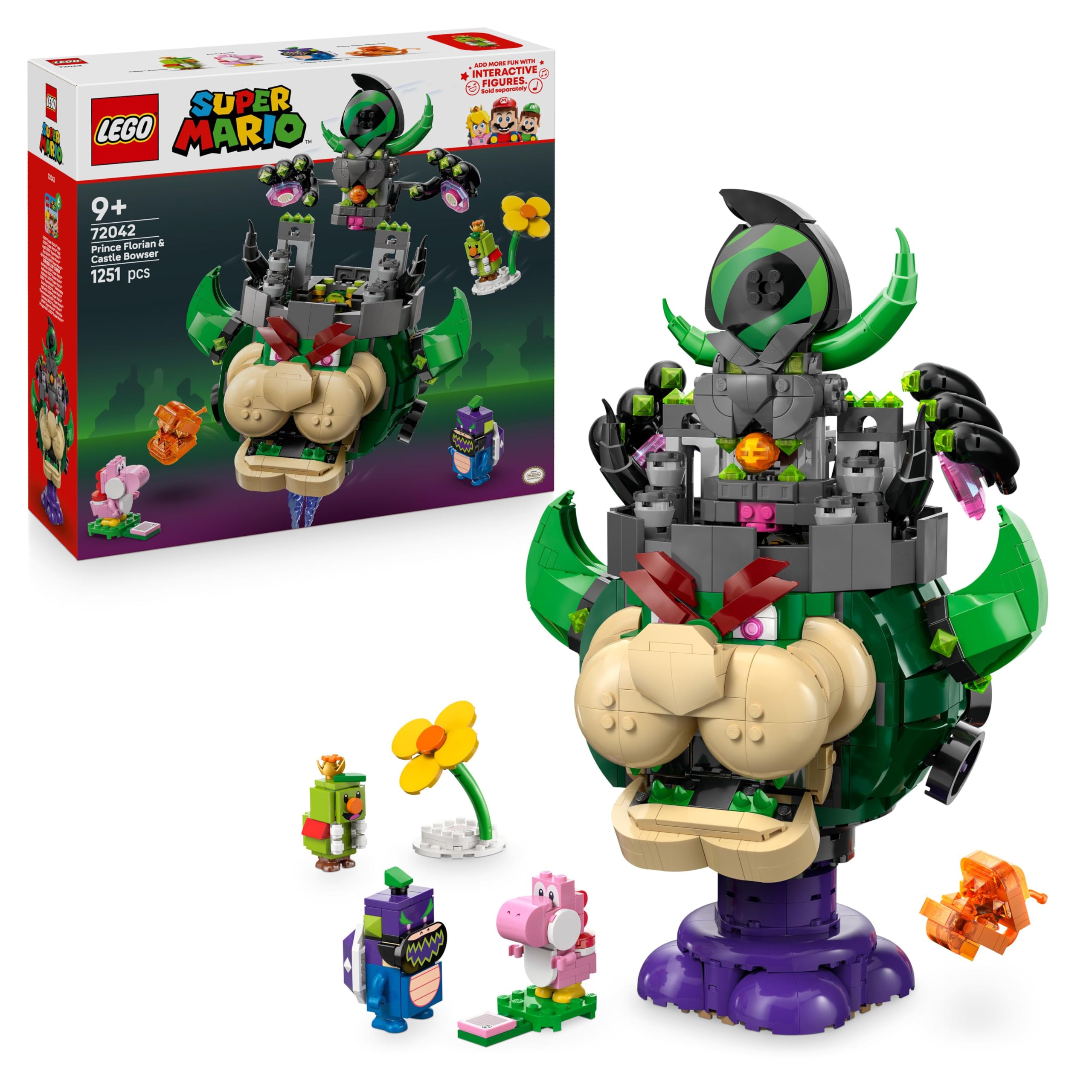 LEGO Super Mario Prince Florian & Castle Bowser - Interactive Building Set for Ages 9+
