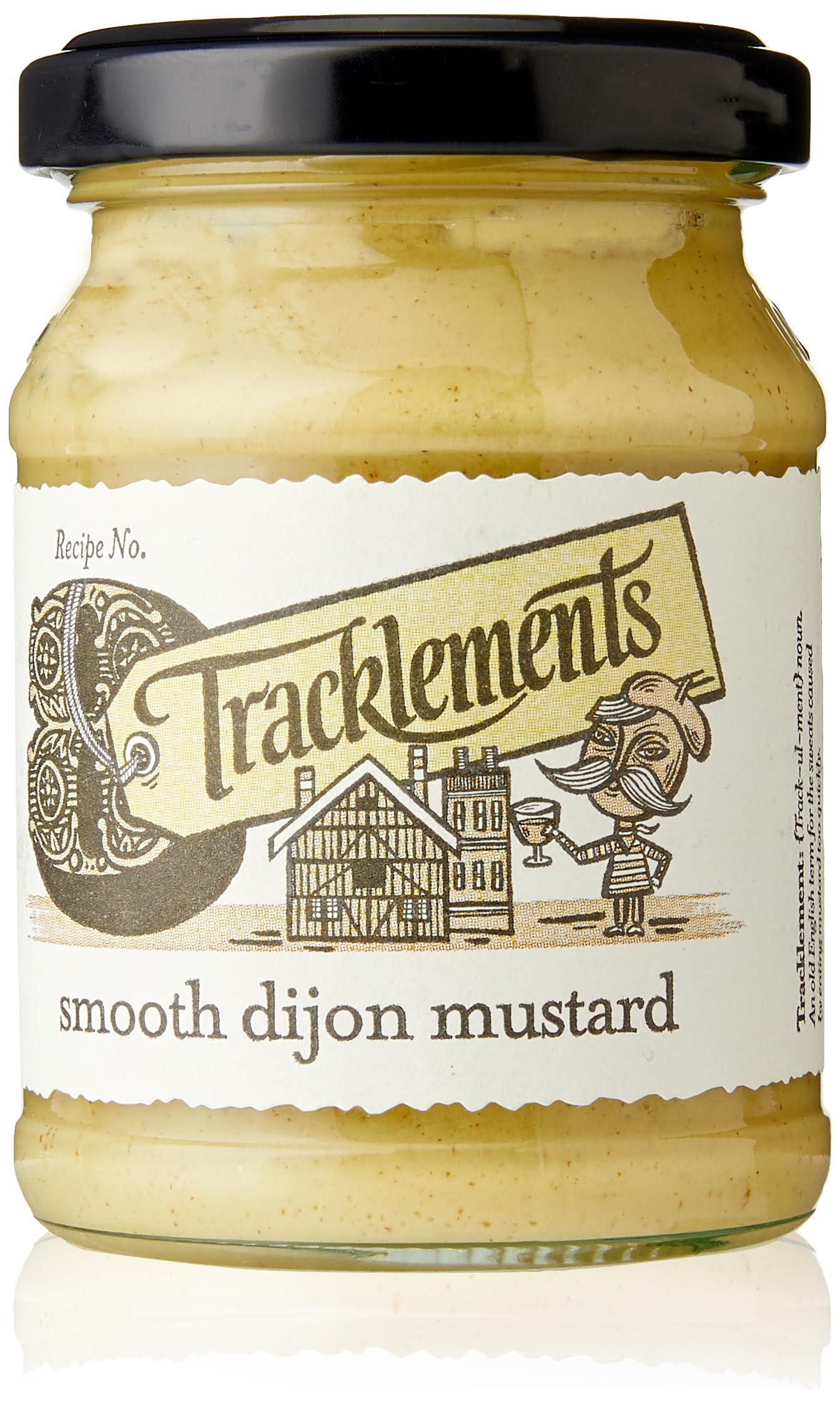 Tracklements Smooth Dijon Mustard 140g - Vegan, Gluten-Free, Award-Winning Condiment