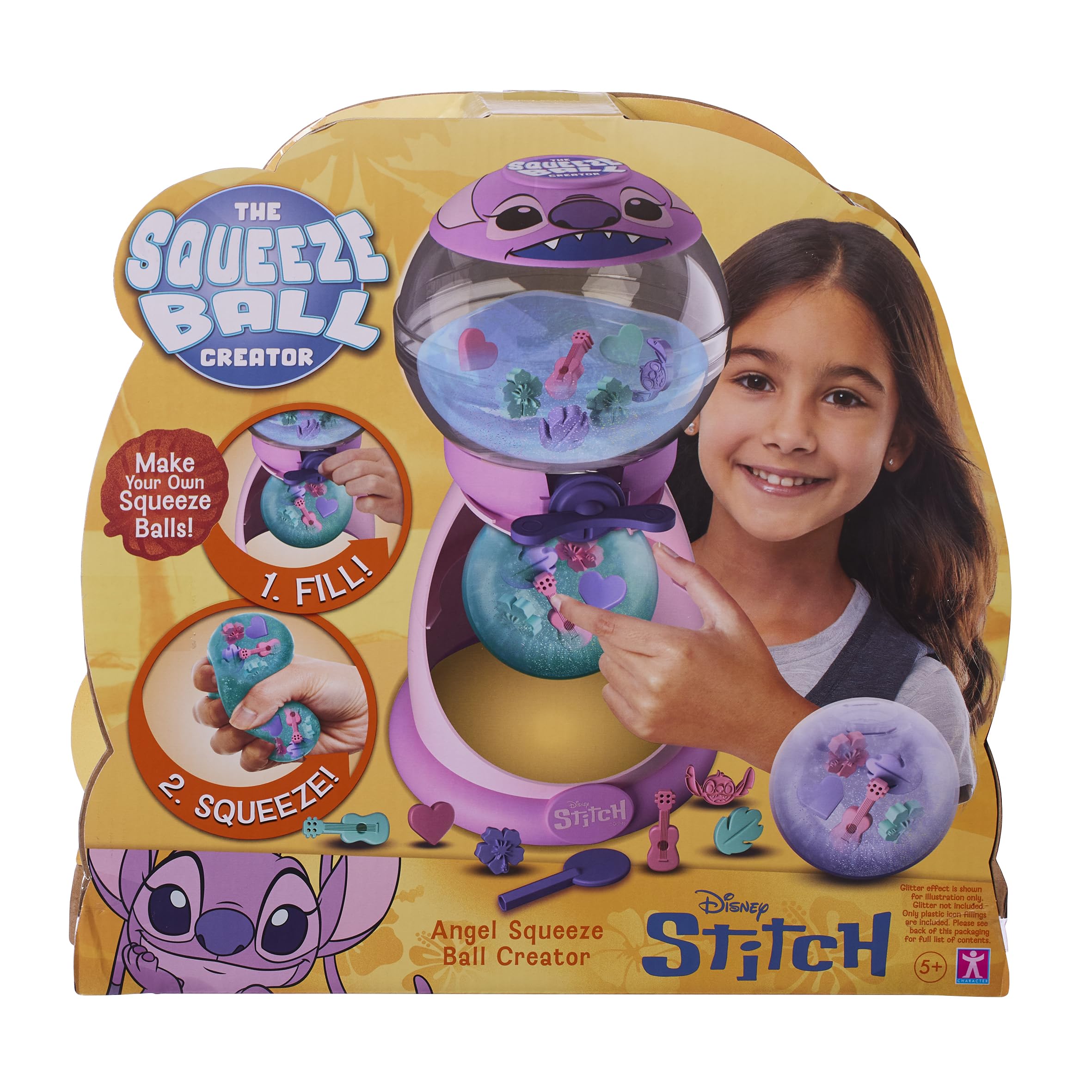 Character Options Disney Stitch Squeeze Ball Creator - Reusable Sensory Toy for Ages 5+