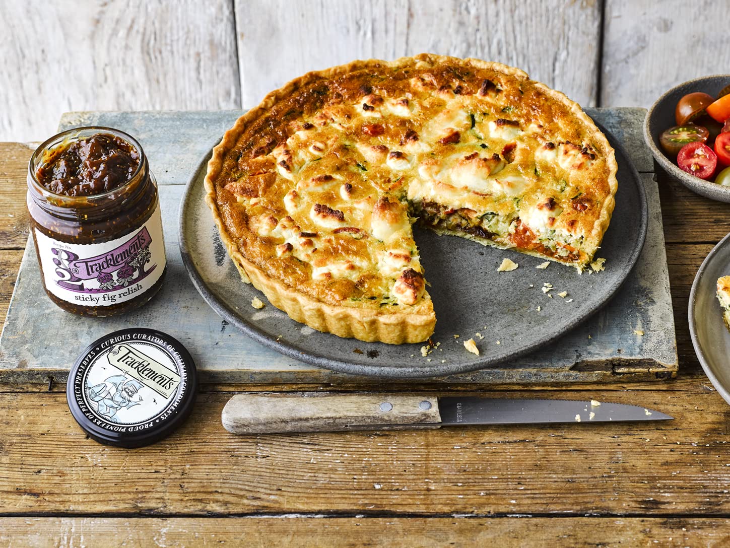 Tracklements Sticky Fig Relish - Vegan & Gluten-Free Condiment, 250g