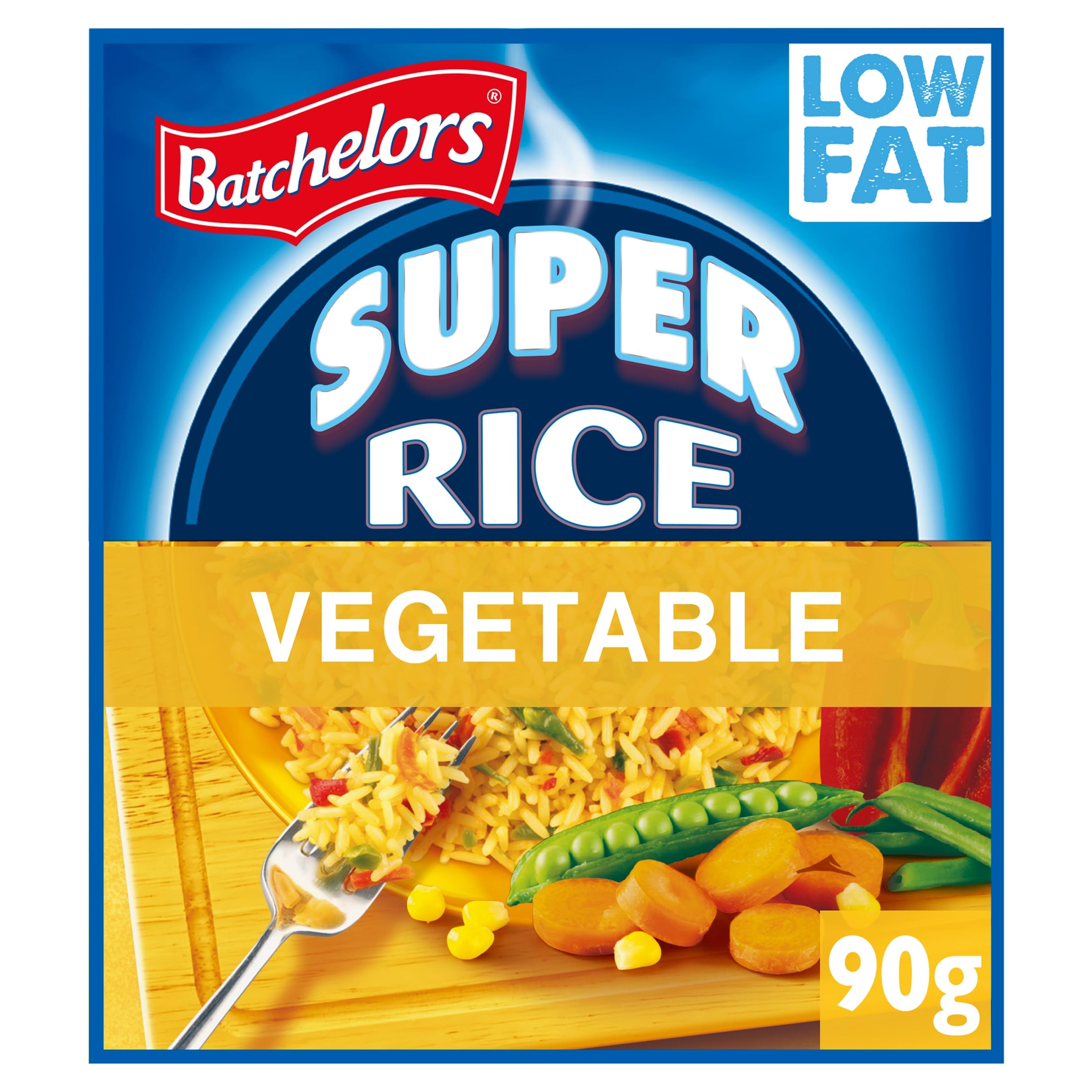 Batchelors Super Rice Golden Vegetable Flavour Low Fat Ready Meal, 90 g