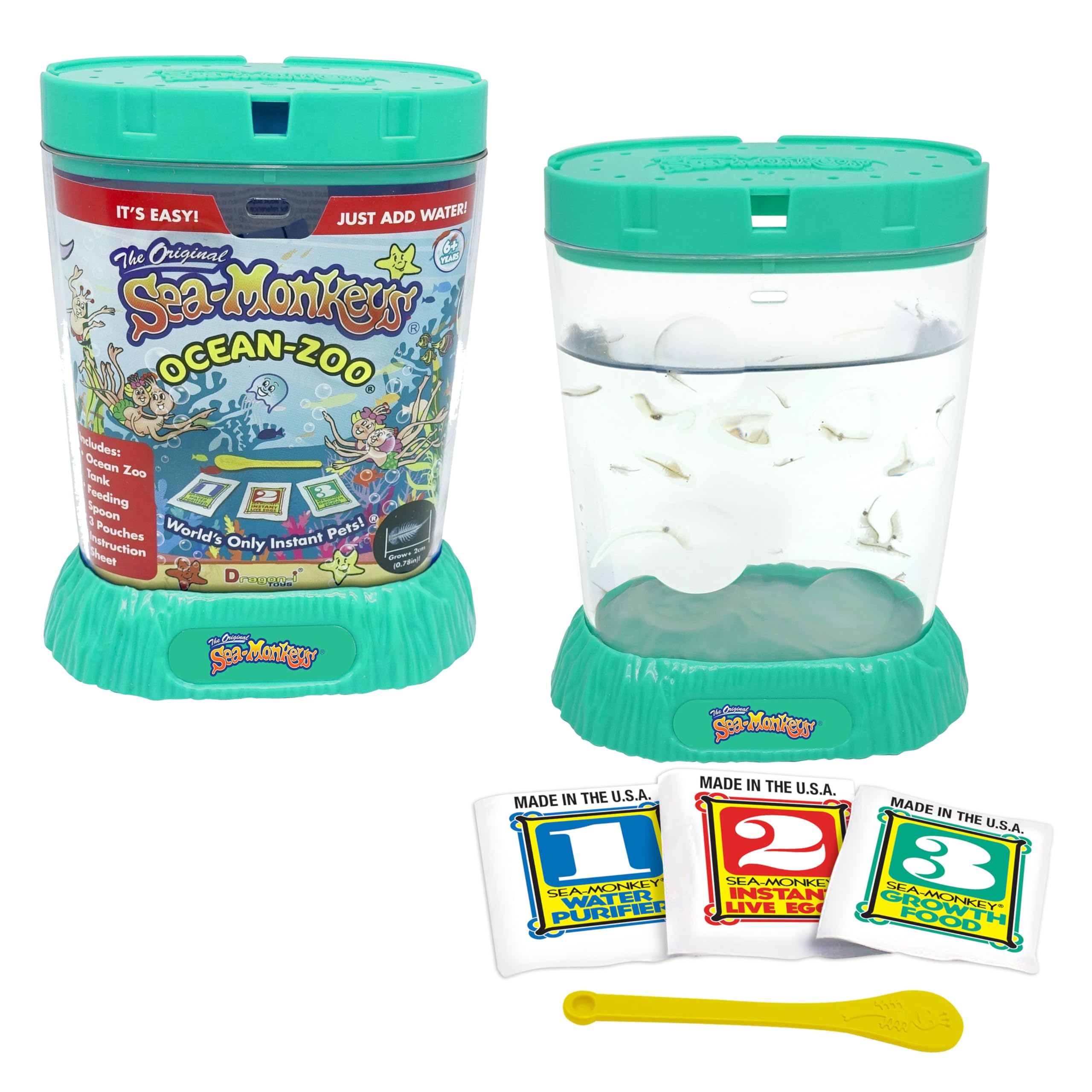 Sea Monkeys Ocean Zoo - Educational Science Kit for Kids 5-10