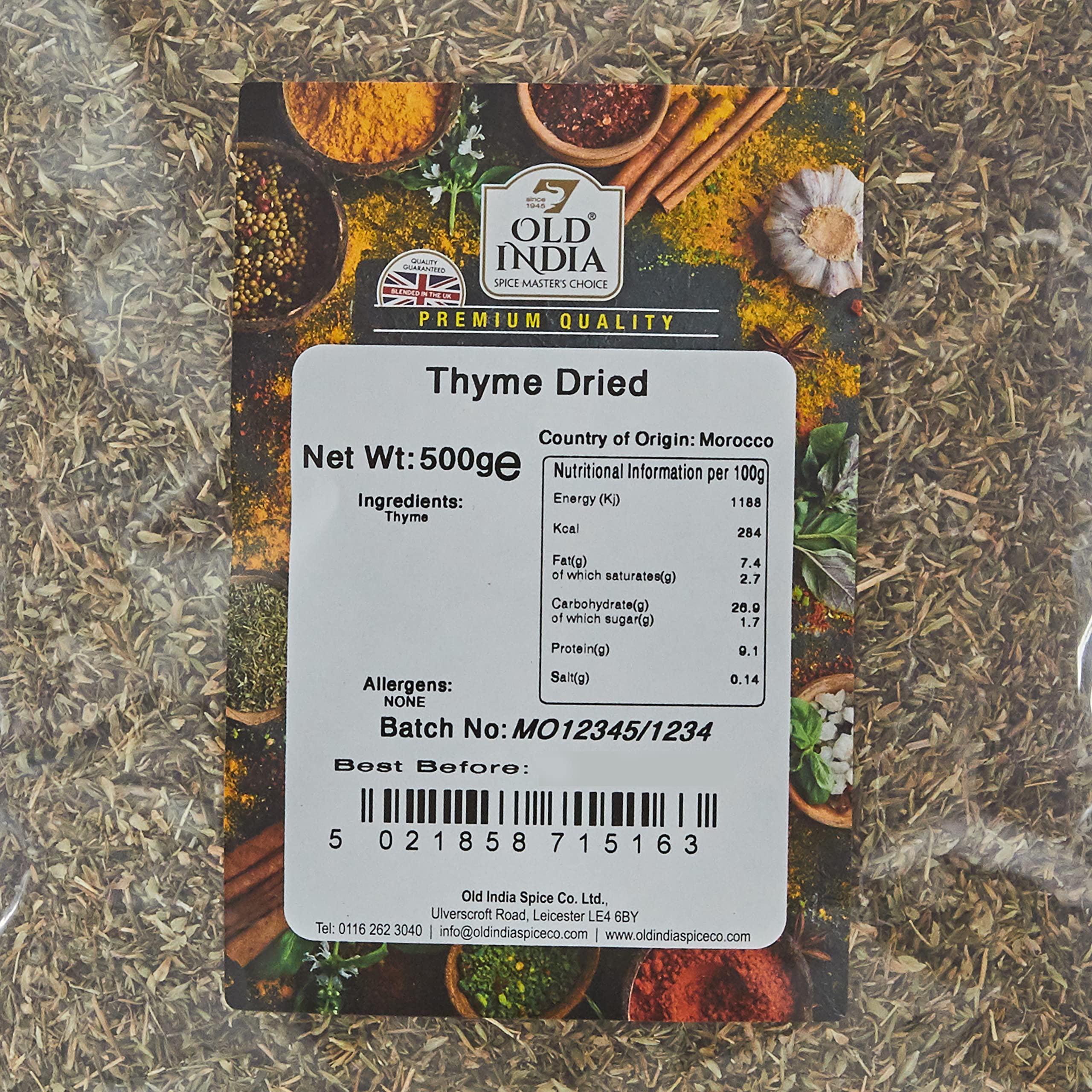 Old India Thyme 500 g Whole Herb