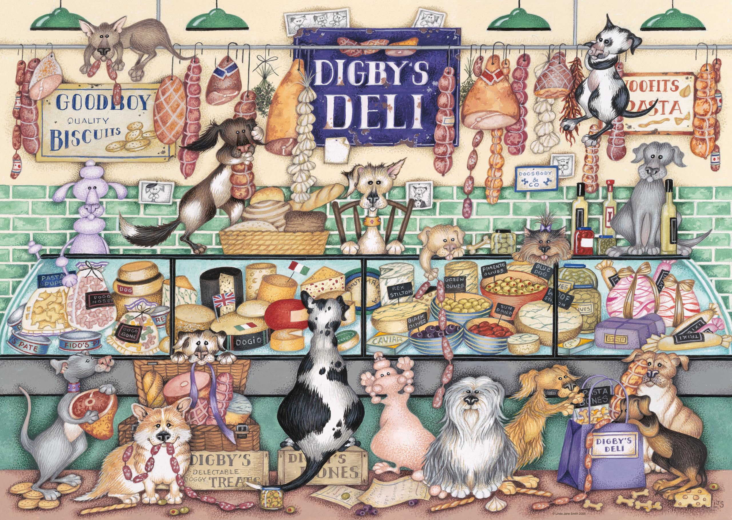 Ravensburger Dapper Dogs No.1 Digby's Deli 1000 Piece Jigsaw Puzzle