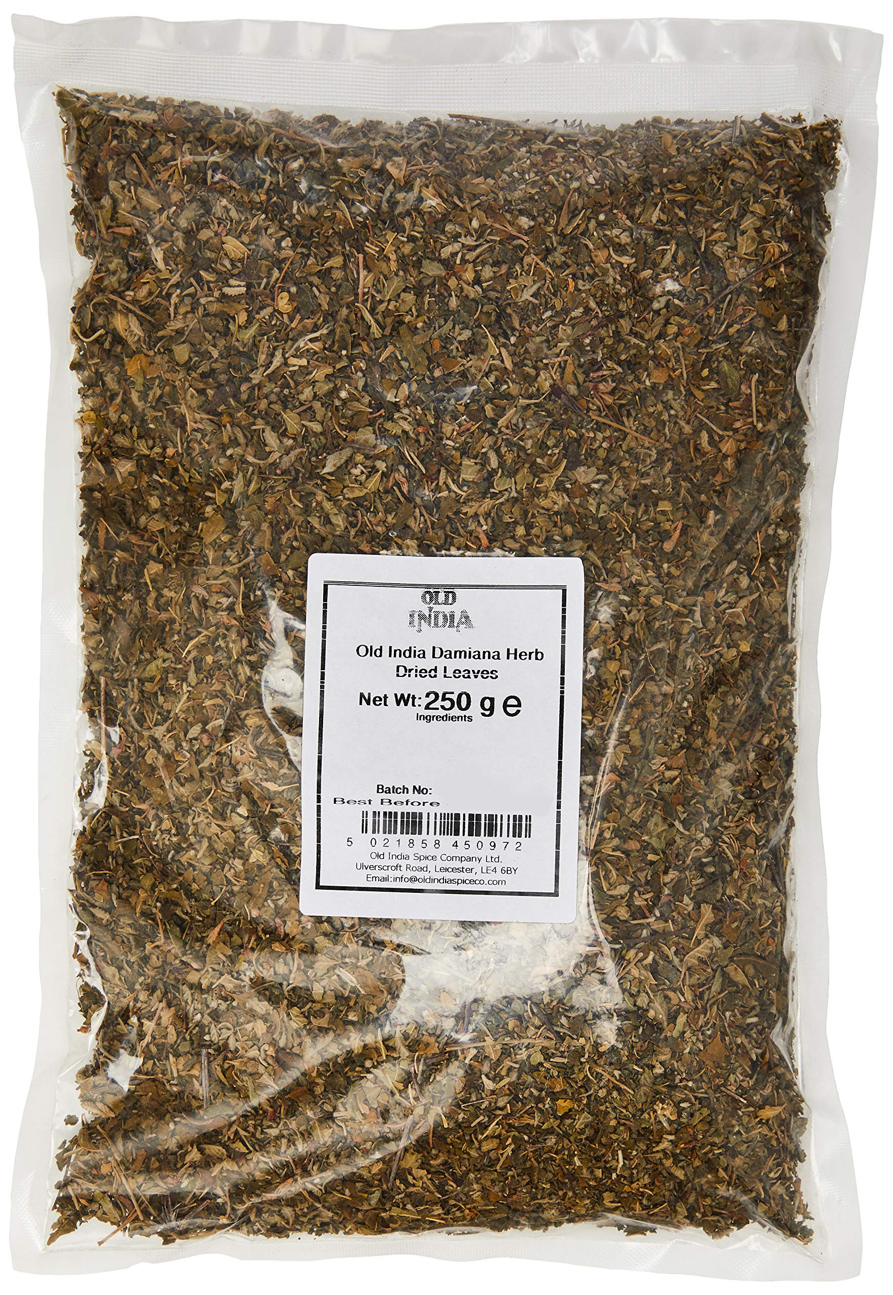 Old India Damiana Herb Dried Leaves 250g