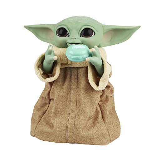 Star Wars Galactic Snackin’ Grogu - 9.25-Inch Animatronic Toy with 40+ Sounds & Movements, Ages 4+