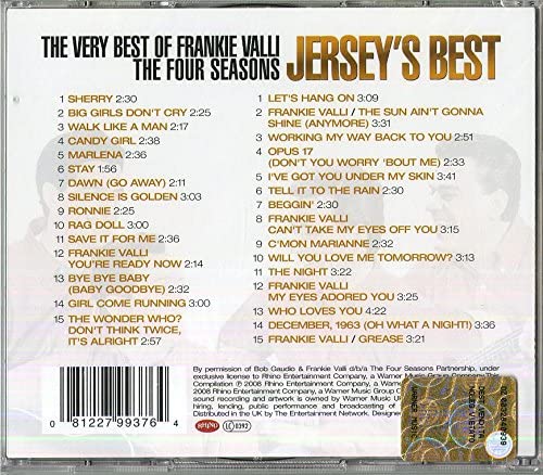 The Four Seasons - Jersey's Best: The Very Best of Frankie Valli & The Four Seasons 2-Disc Audio CD