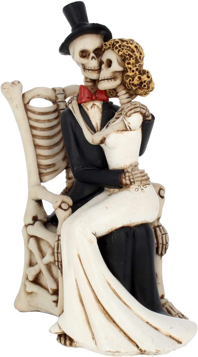 Nemesis Now For Better, For Worse - Skeleton Bride and Groom Resin Figurine